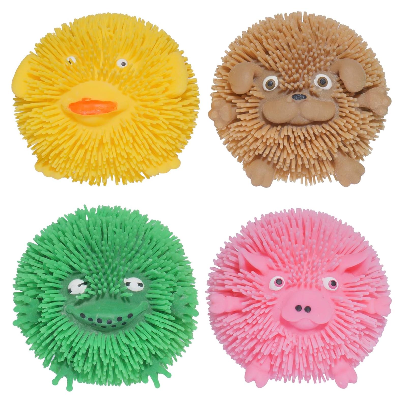 Juguetes Squishy Toysmith Wee Critter Paquete de 4 Animales