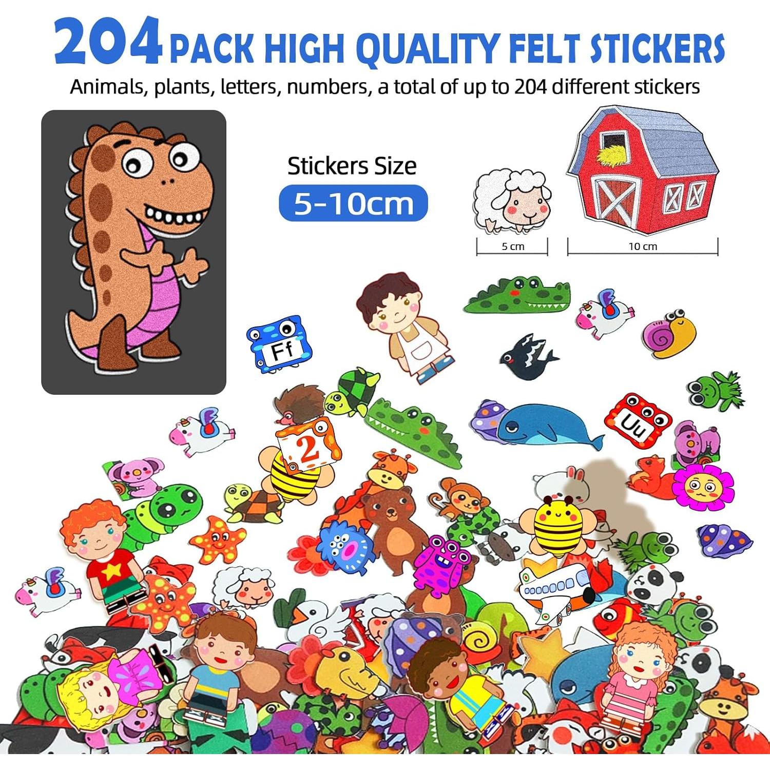 Juego de Tablero de Historias SKOLESK 204 Piezas Fieltro 101x71 cm