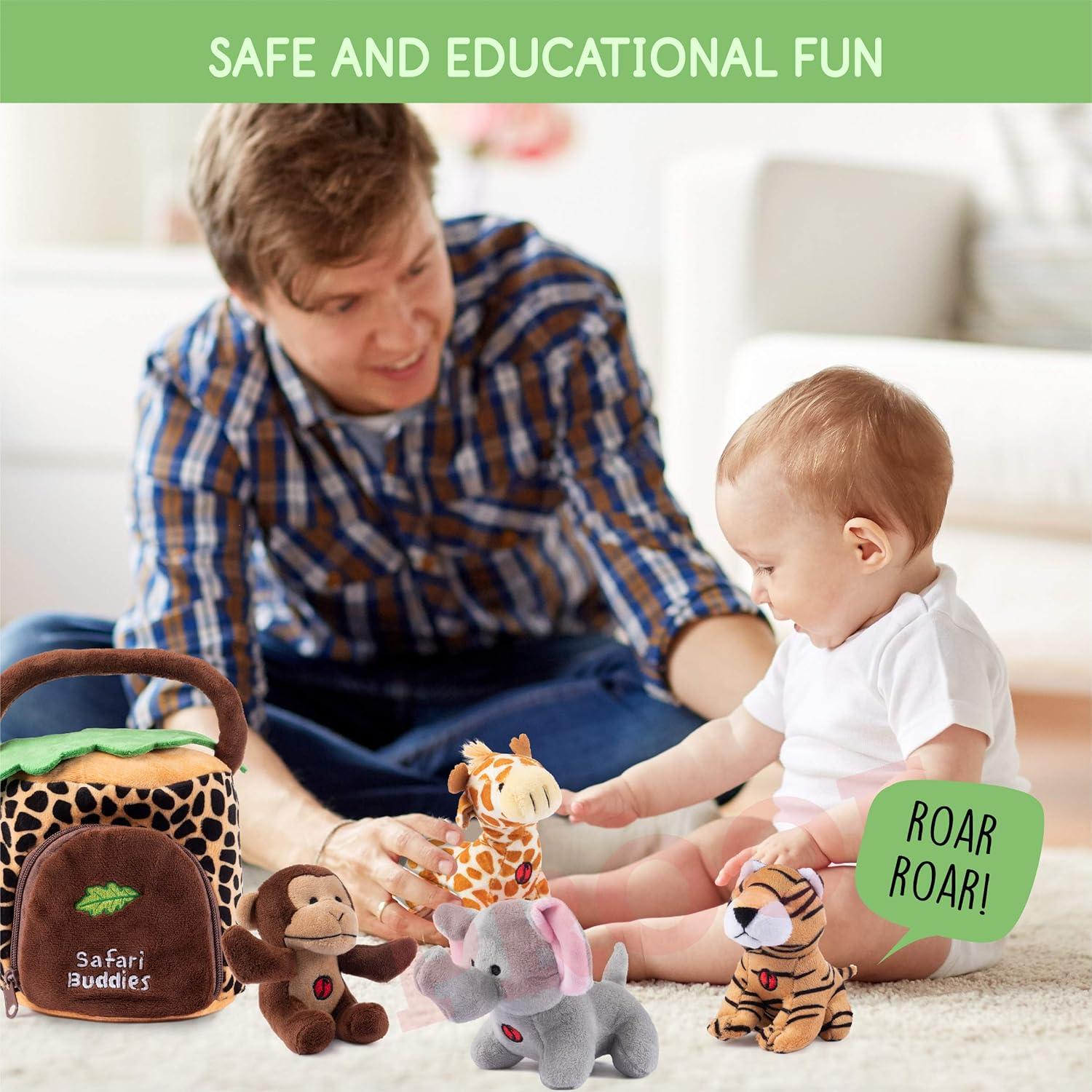 Juego de Animales de Peluche Hablantes Plush Creations - 4 Piezas