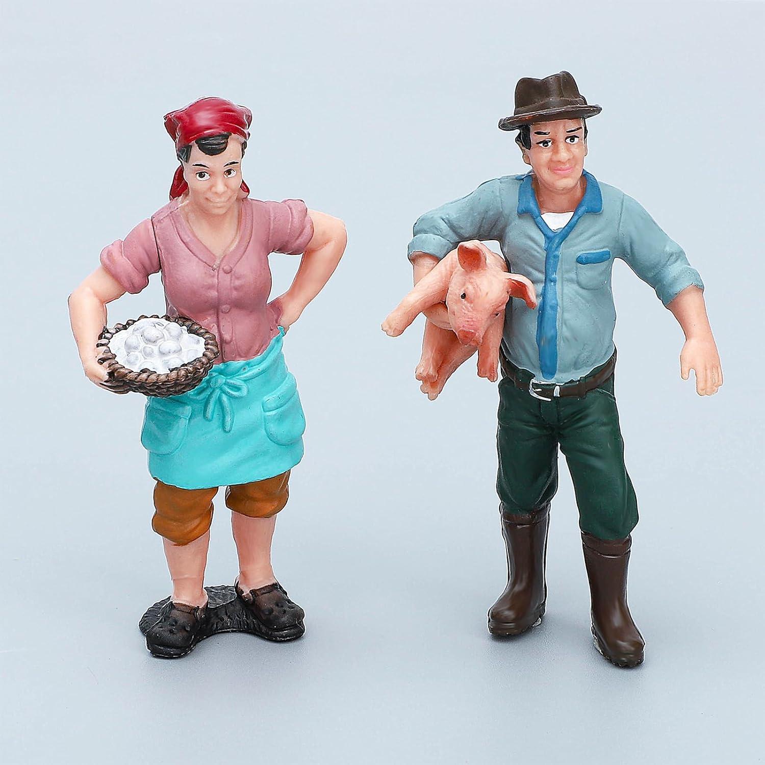 Figuras de Animales de Granja ONEST 14 Piezas Juguetes