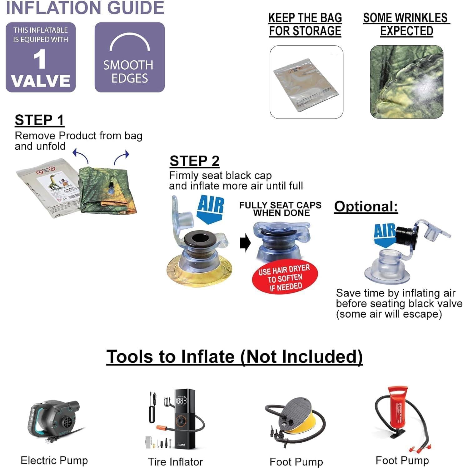 Vaca Inflable Jet Creations 94 cm PVC para Niños y Decoración