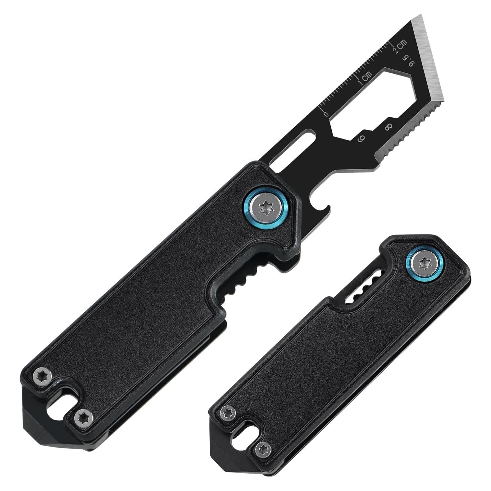 Cuchillo de bolsillo KAMBOLLY EDC 7 funciones con llavero