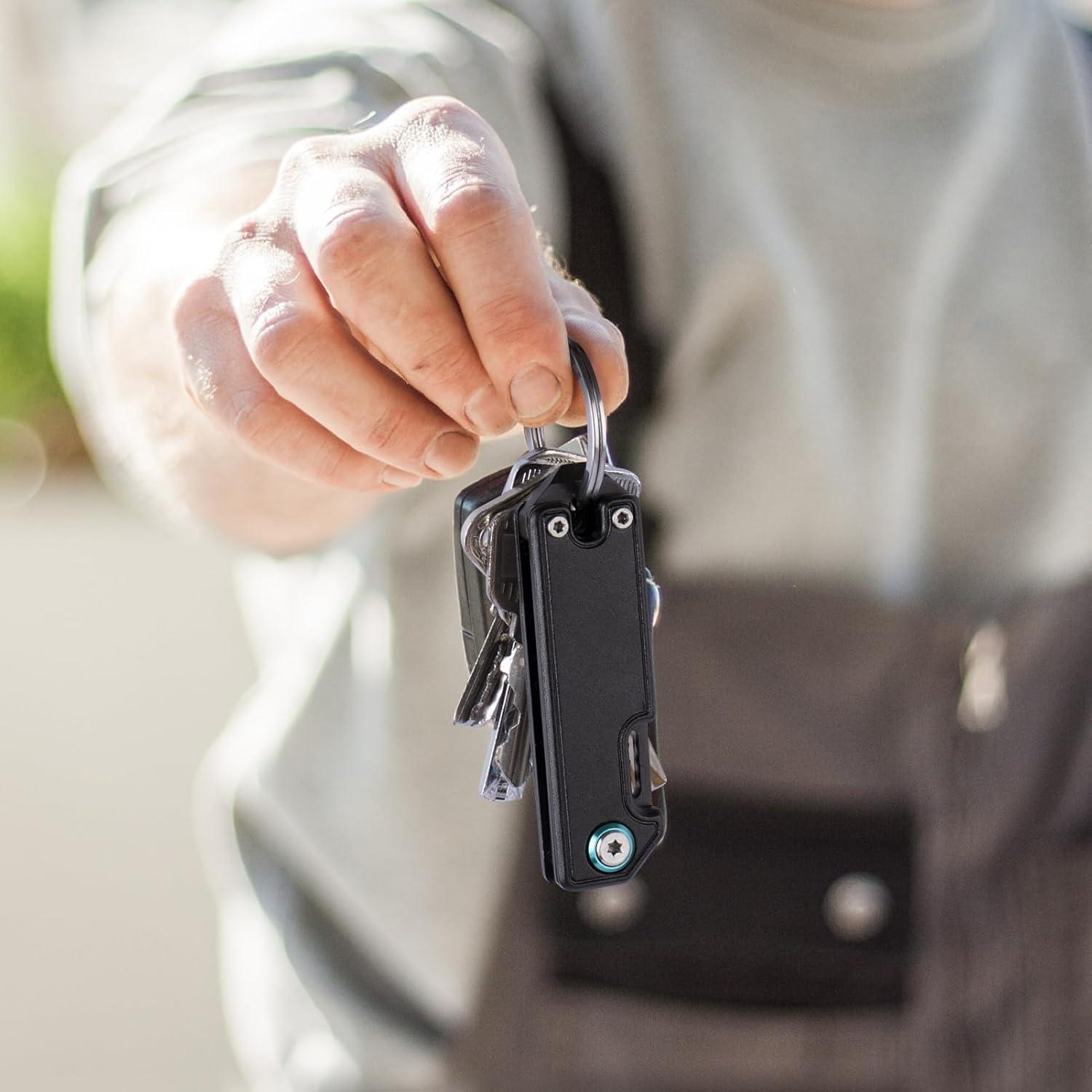 Cuchillo de bolsillo KAMBOLLY EDC 7 funciones con llavero