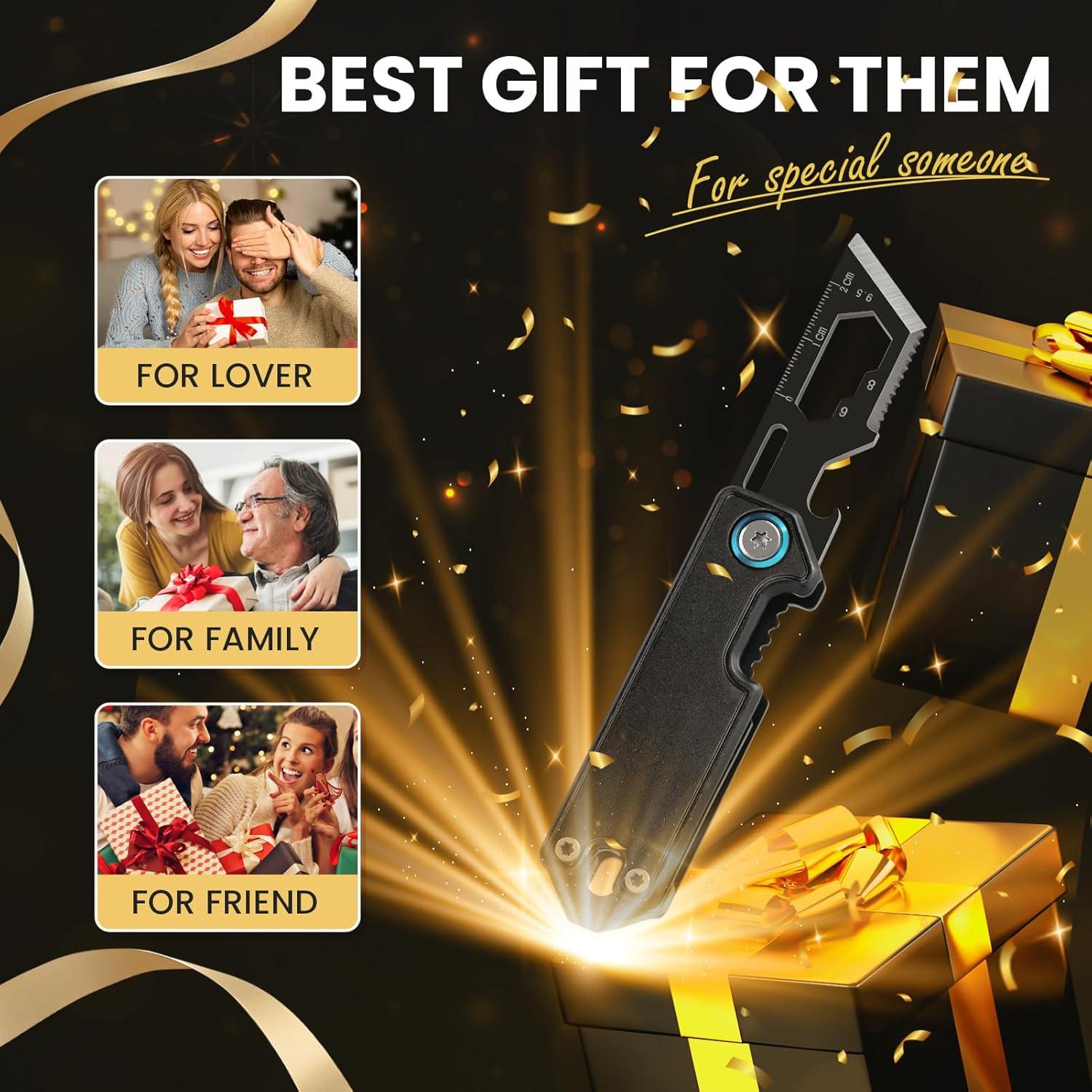 Cuchillo de bolsillo KAMBOLLY EDC 7 funciones con llavero