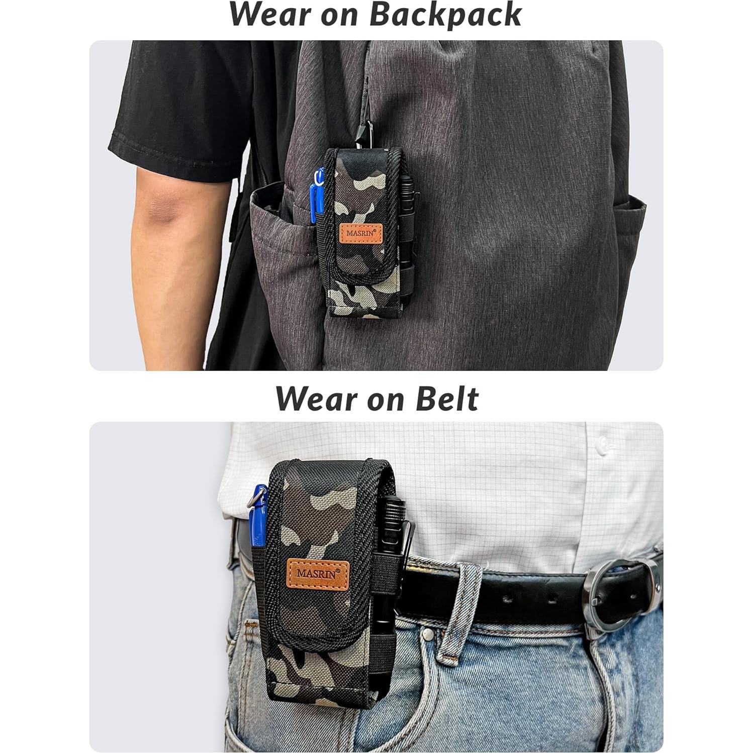 Funda para Multiherramienta MASRIN Camo con Clip y Gancho