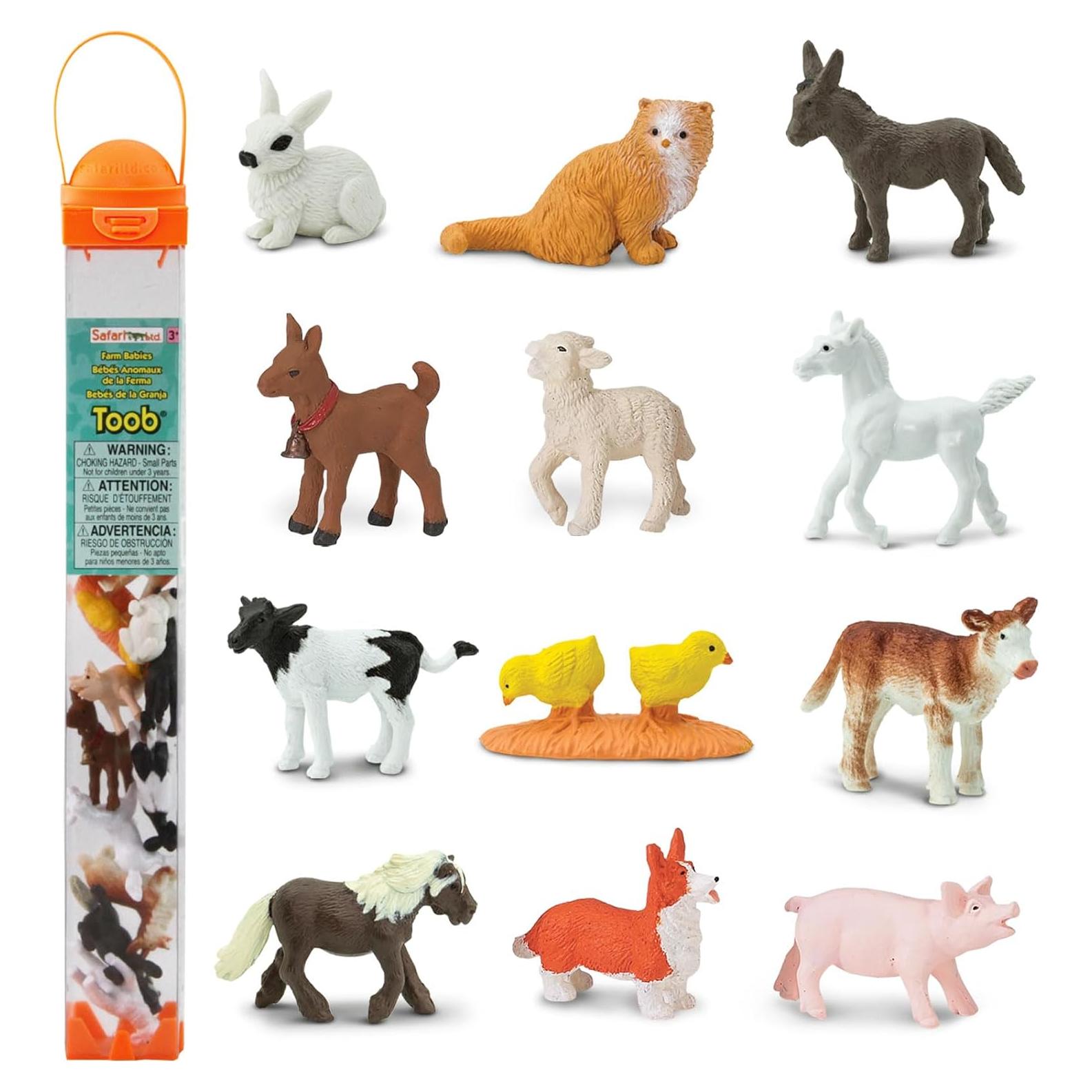 Figuras de Animales de Granja Bebés Safari Ltd. TOOB