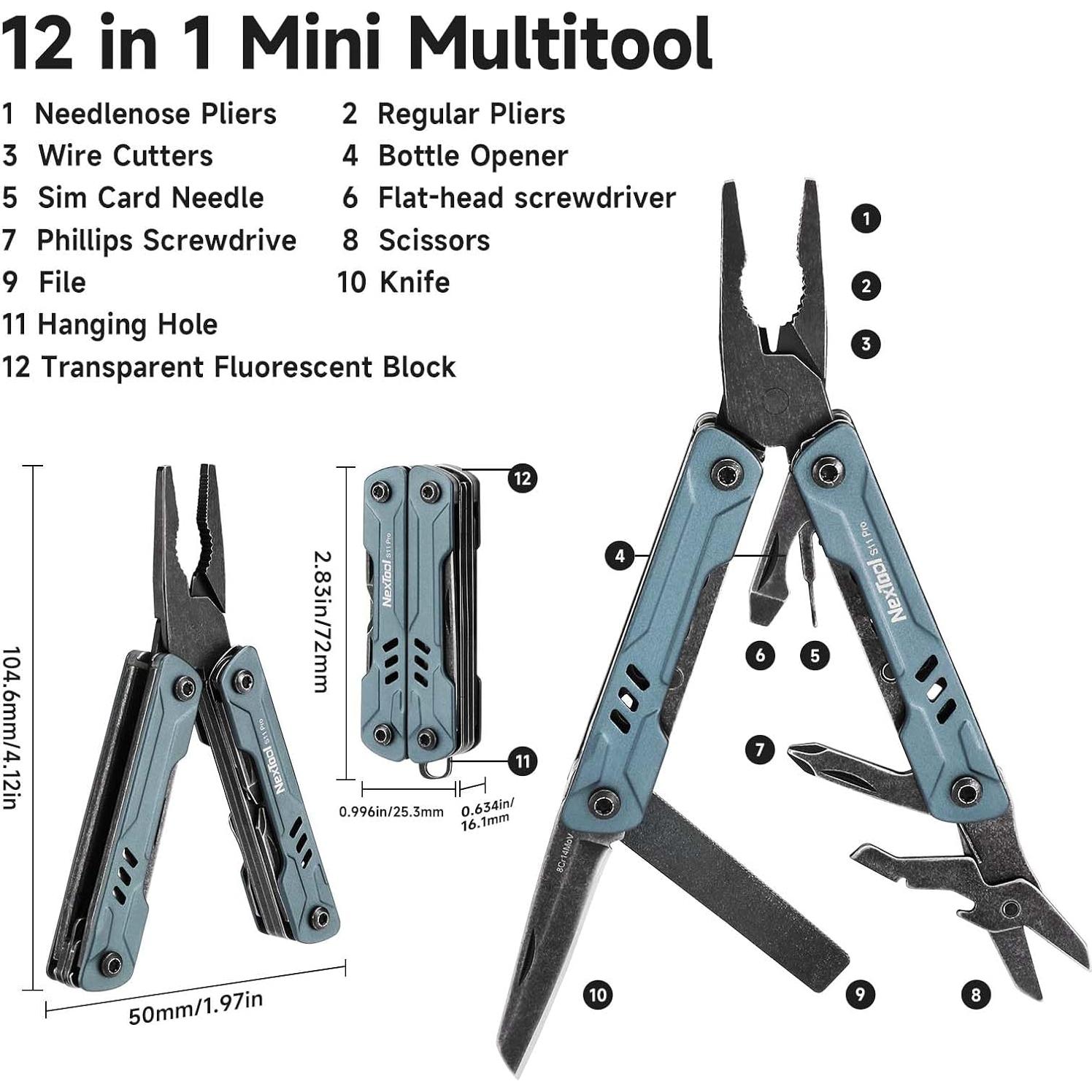 NexTool Mini Sailor S11 Pro Multiherramienta 12-en-1 Compacta