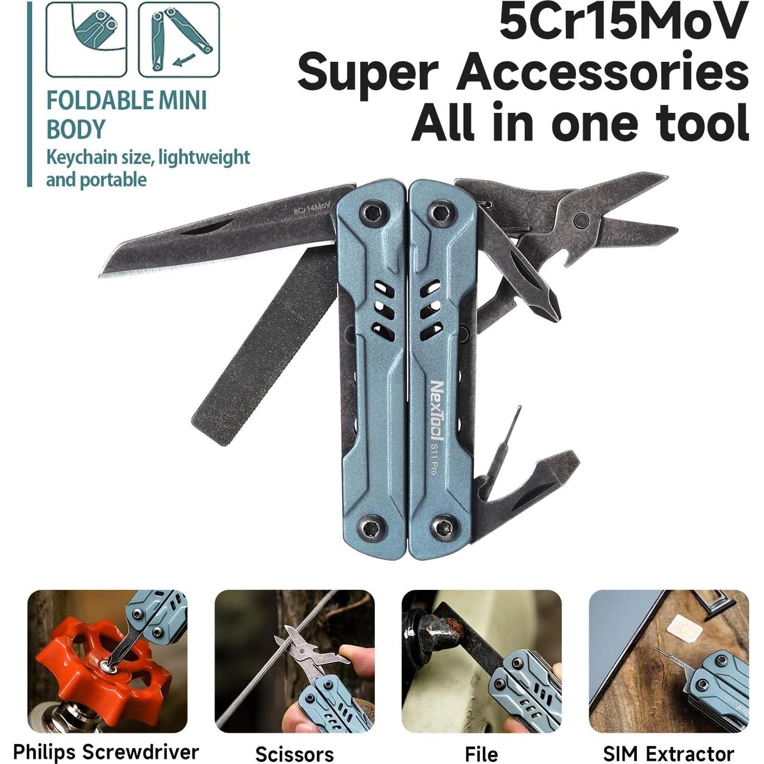 NexTool Mini Sailor S11 Pro Multiherramienta 12-en-1 Compacta