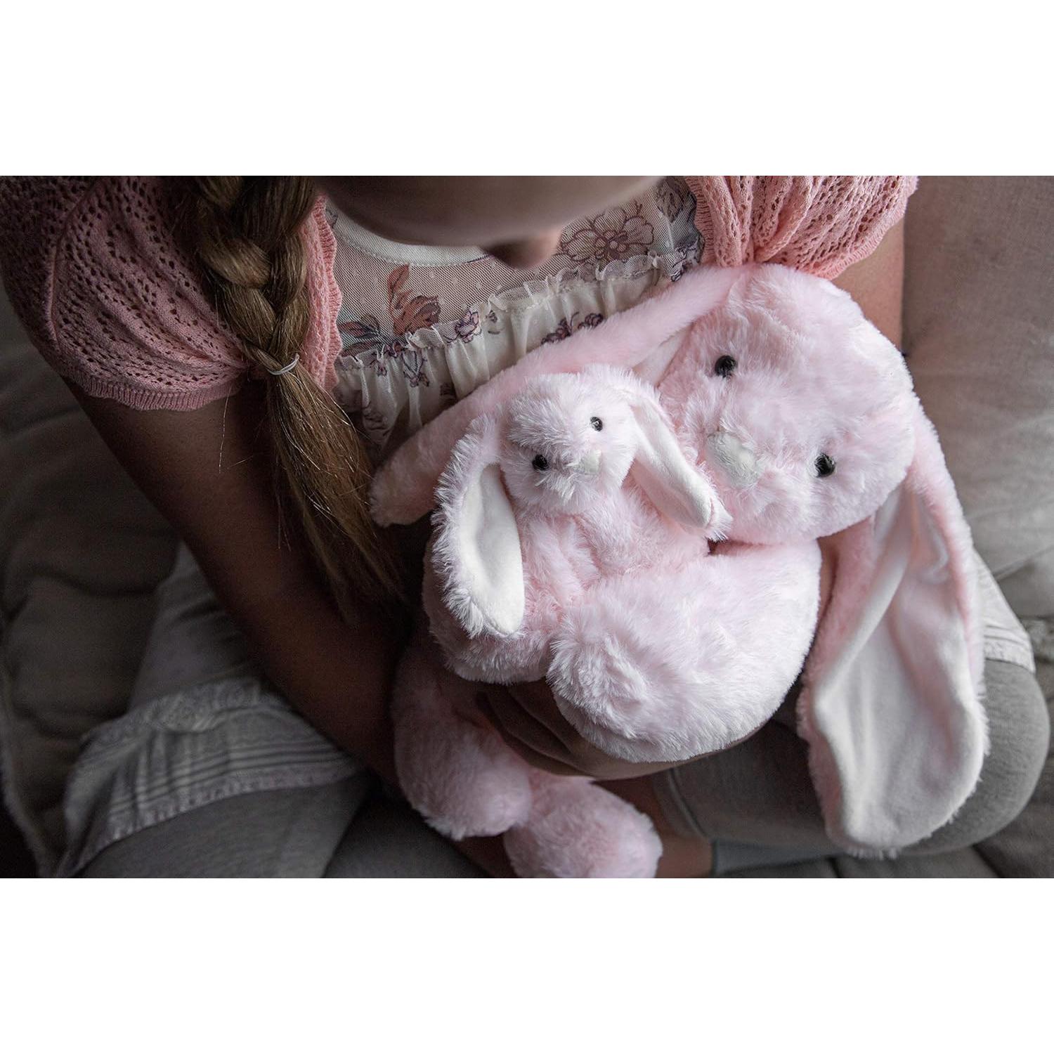 Conjunto de Conejos de Peluche Madre e Hijo | 38 cm