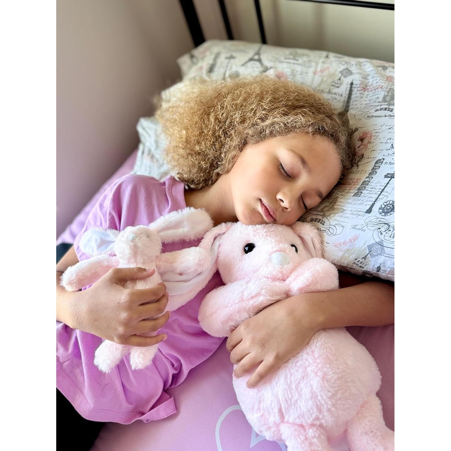 Conjunto de Conejos de Peluche Madre e Hijo | 38 cm