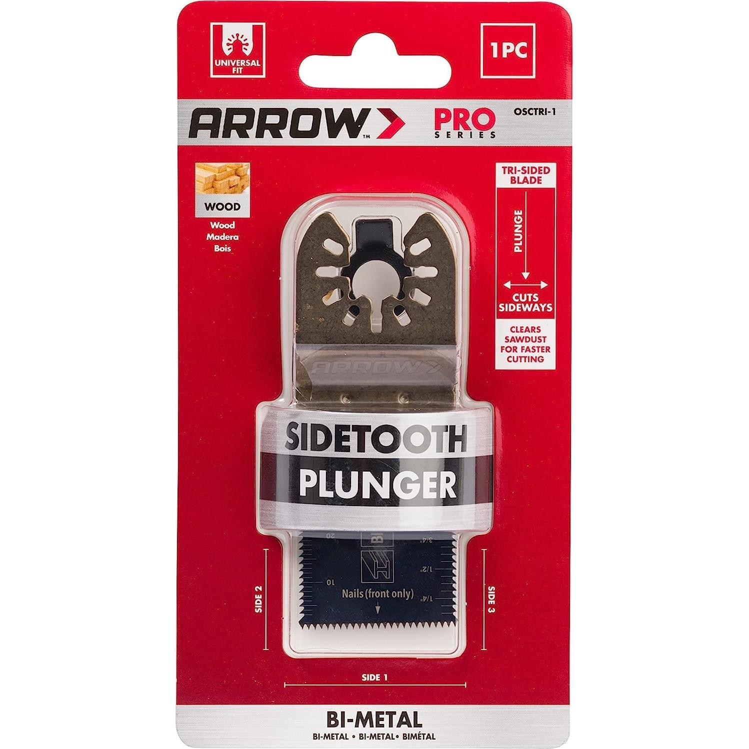 Hoja de Sierra Plunger Bi-Metal Arrow OSCTRI-1 para Madera y PVC