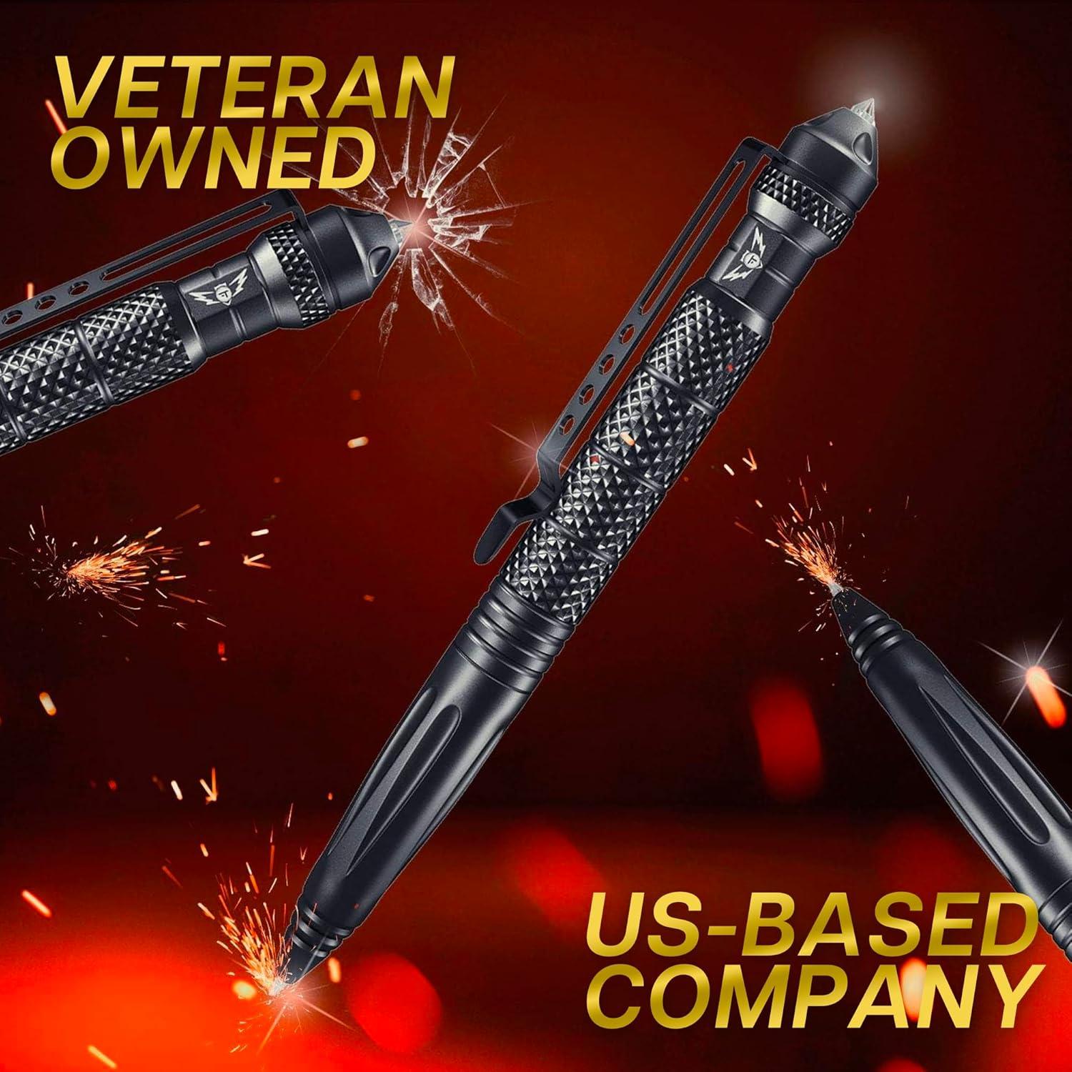 Bolígrafo Táctico Multiherramienta TF TAKEFLIGHT - Aluminio Negro