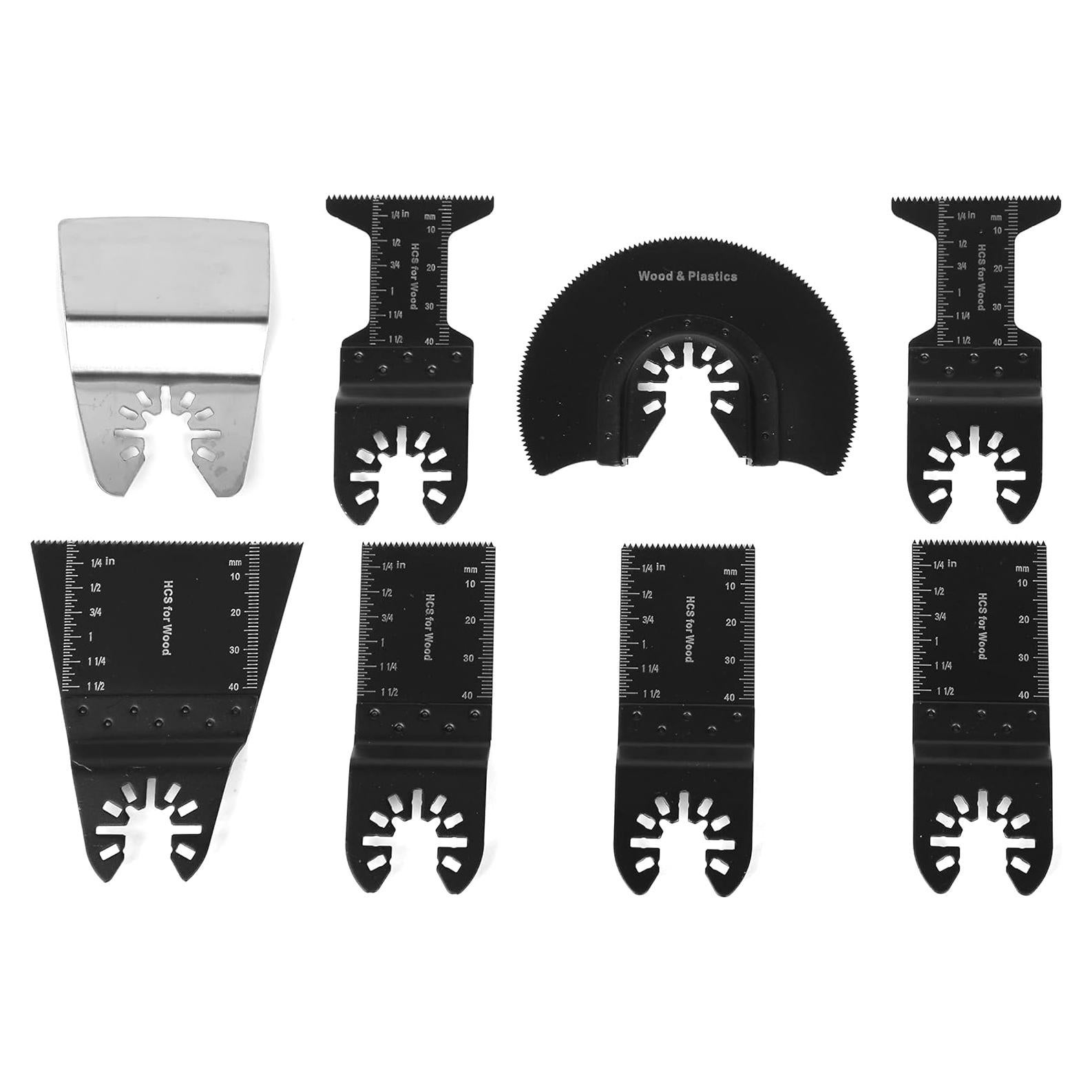 Juego de 8 Piezas de Hoja de Madera WEN MTB008 - Acero Alto Carbono