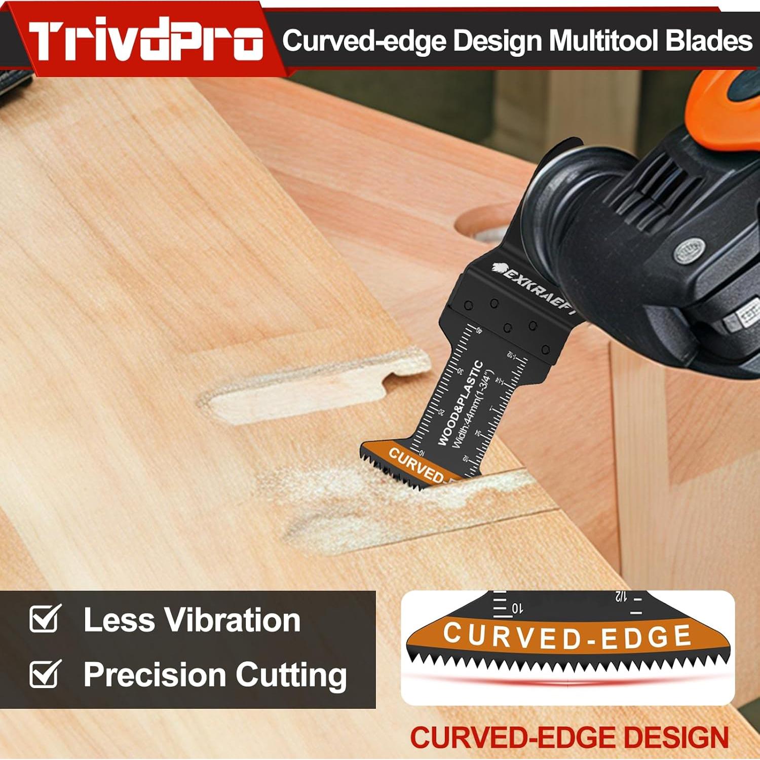 Kits de 100 Hojas de Sierra Oscilante TrivdPro para Metal y Madera