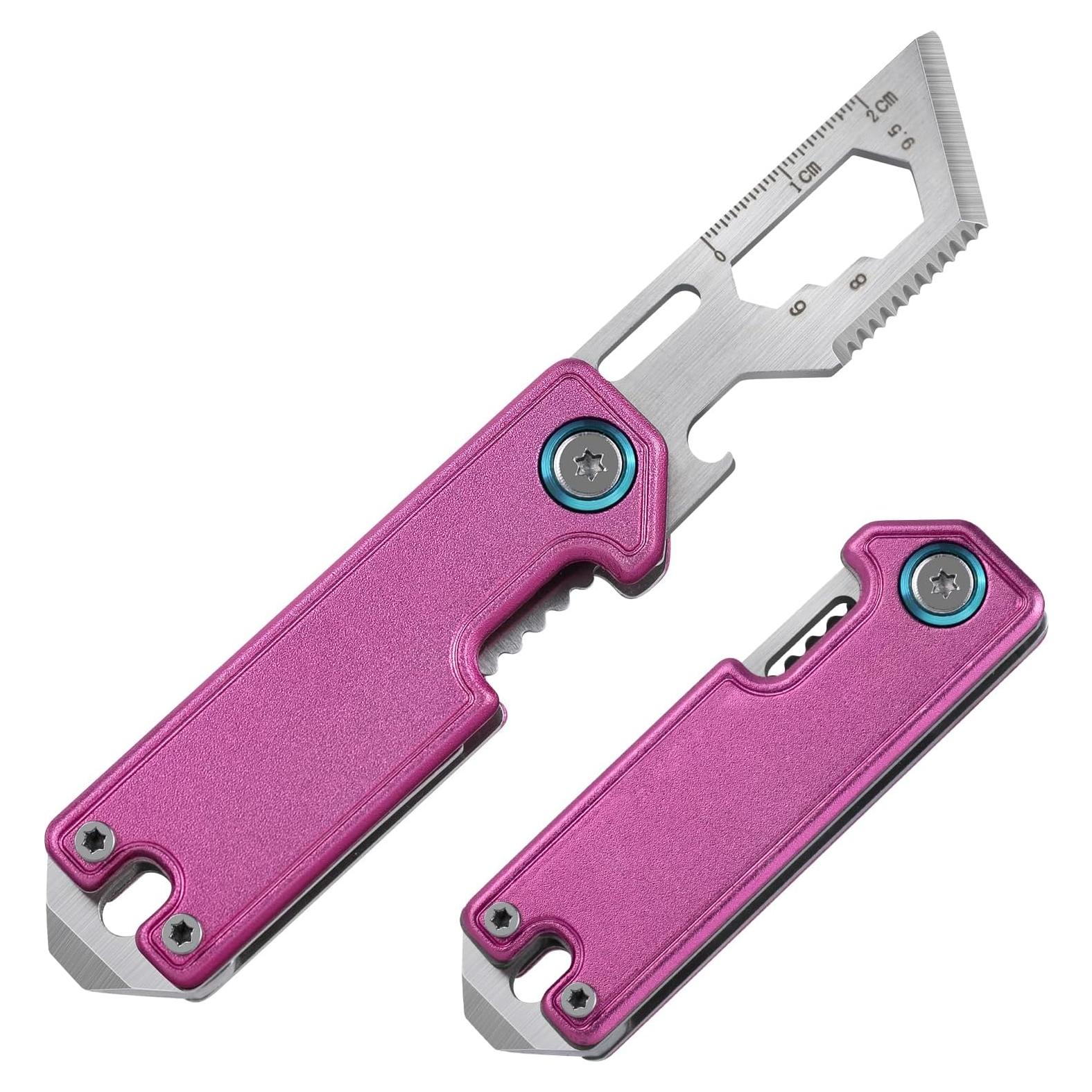 Cuchillo de Llave Plegable KAMBOLLY Rosa 7 en 1 EDC