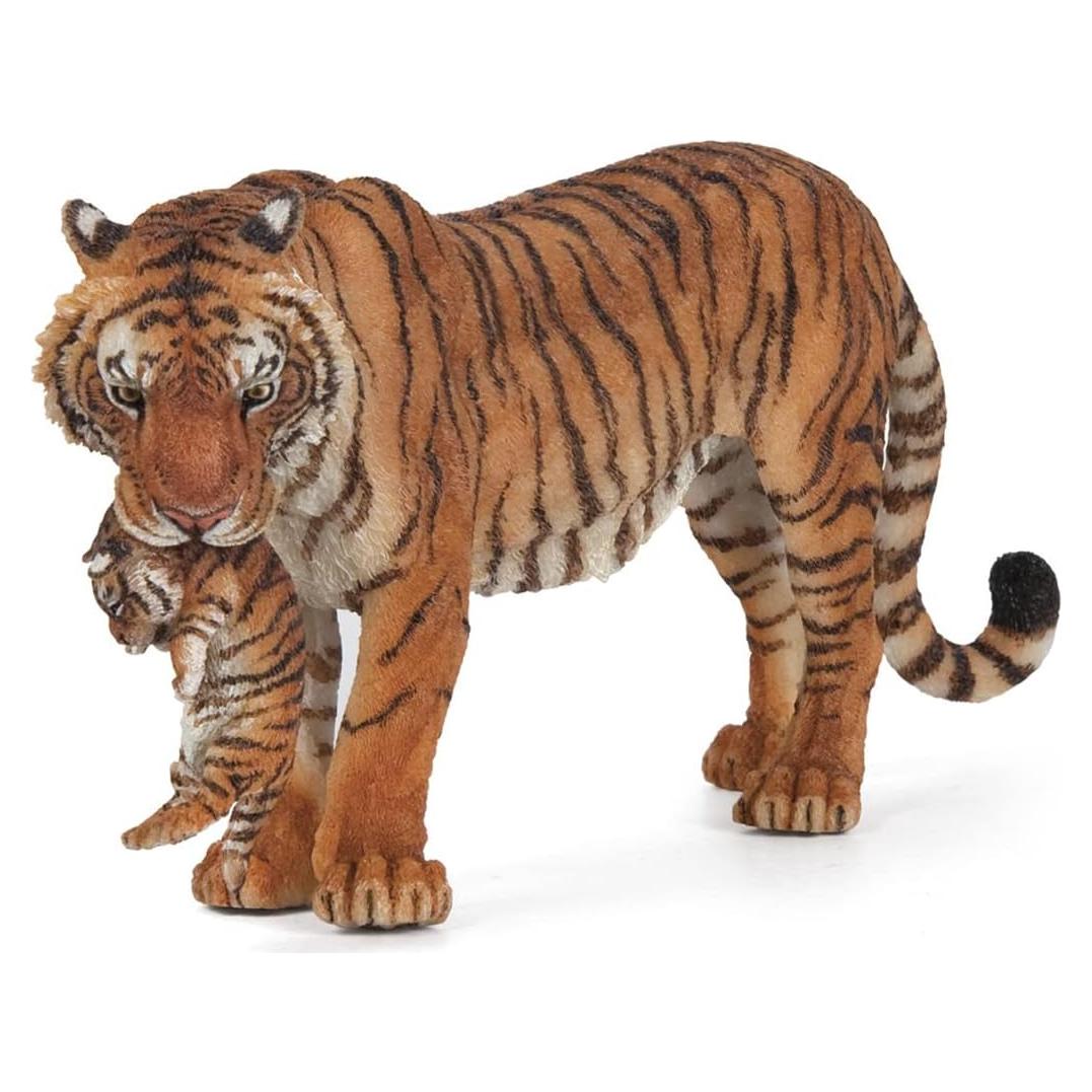 Figura Tigresa con Cachorro Papo 14.5x6.5cm Detalle Realista