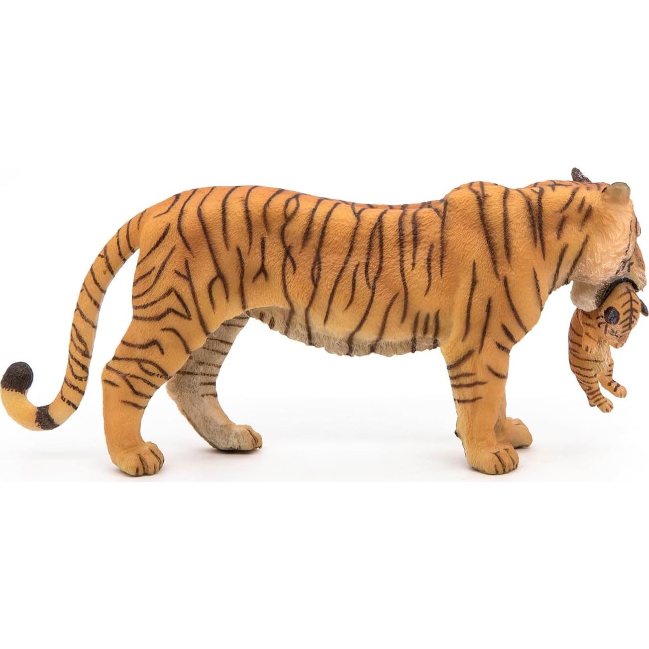 Figura Tigresa con Cachorro Papo 14.5x6.5cm Detalle Realista