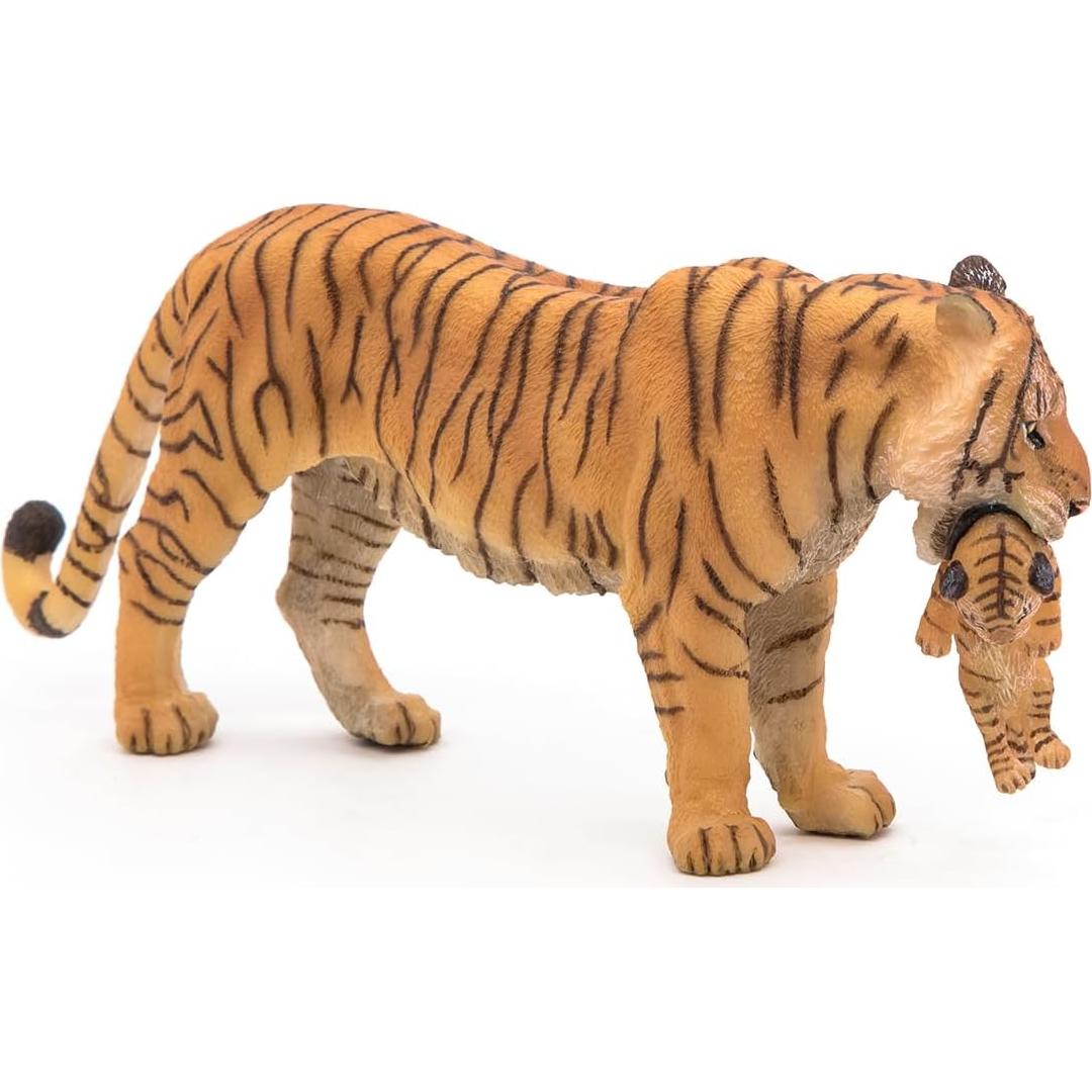 Figura Tigresa con Cachorro Papo 14.5x6.5cm Detalle Realista