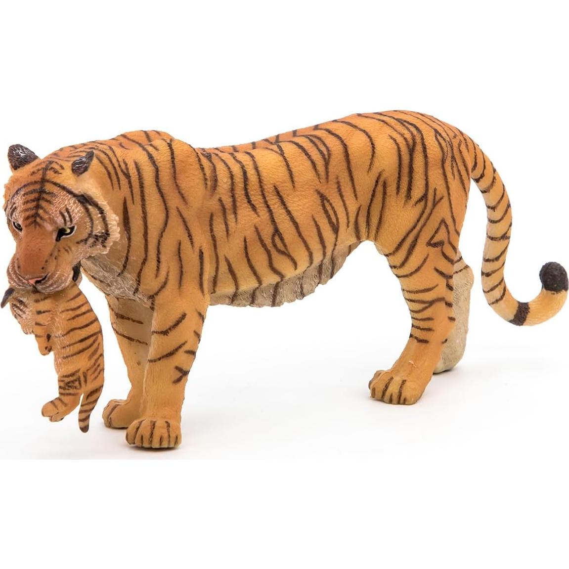 Figura Tigresa con Cachorro Papo 14.5x6.5cm Detalle Realista