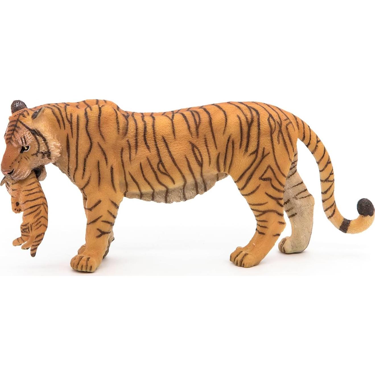 Figura Tigresa con Cachorro Papo 14.5x6.5cm Detalle Realista