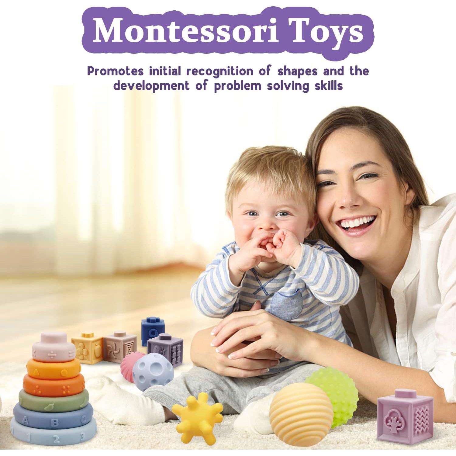 Juguetes Montessori IFLOVE 3 en 1 para Bebés 0.91 kg
