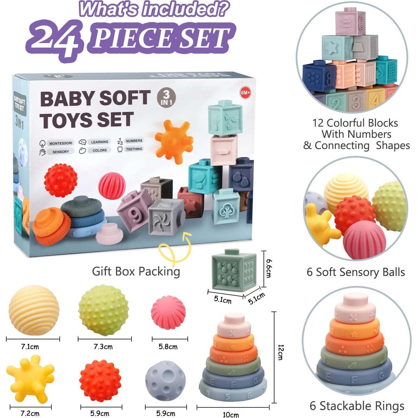 Juguetes Montessori IFLOVE 3 en 1 para Bebés 0.91 kg