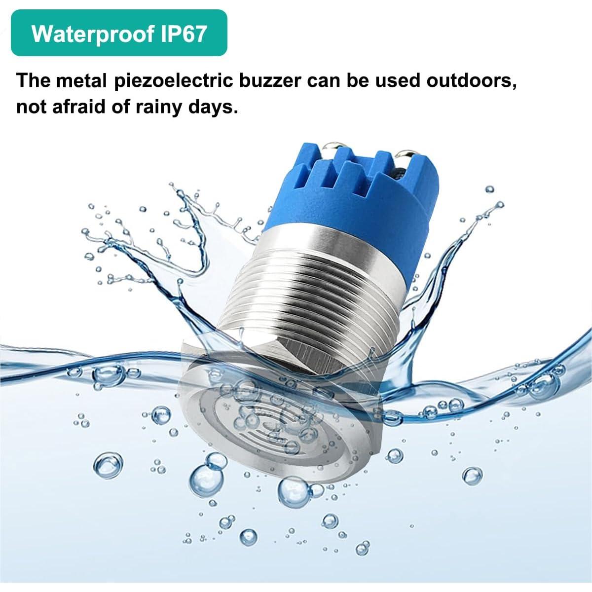 Zumbador Electrónico 24V HANSOO 19mm IP67 110dB Continuo