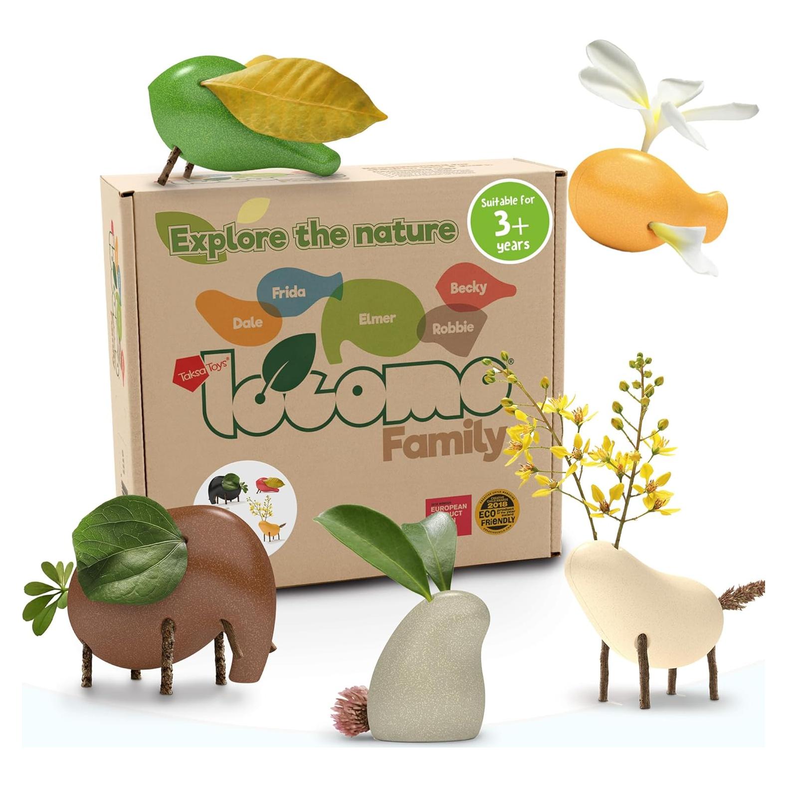 Figuras de Animales de Madera Taksa Toys Juego Educativo