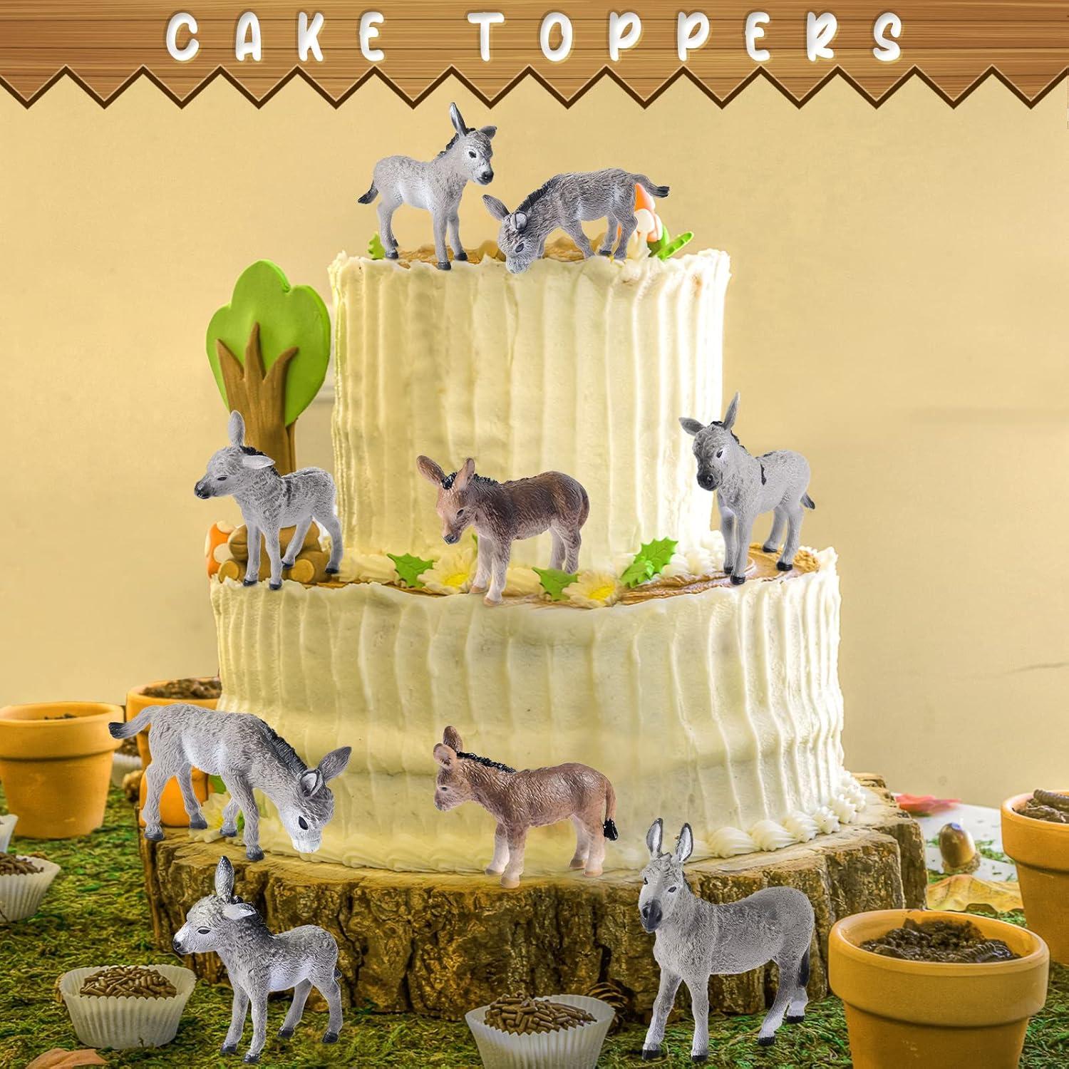 Figuritas de Burro Deekin 9 Pcs Juguetes Realistas