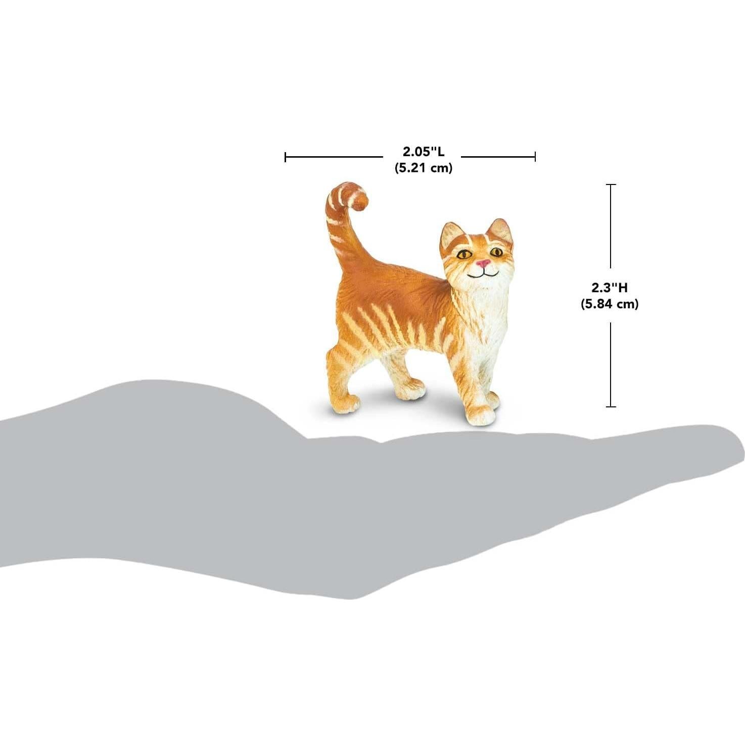 Figura Gato Atigrado Safari Ltd. 5 cm Juguete Educativo