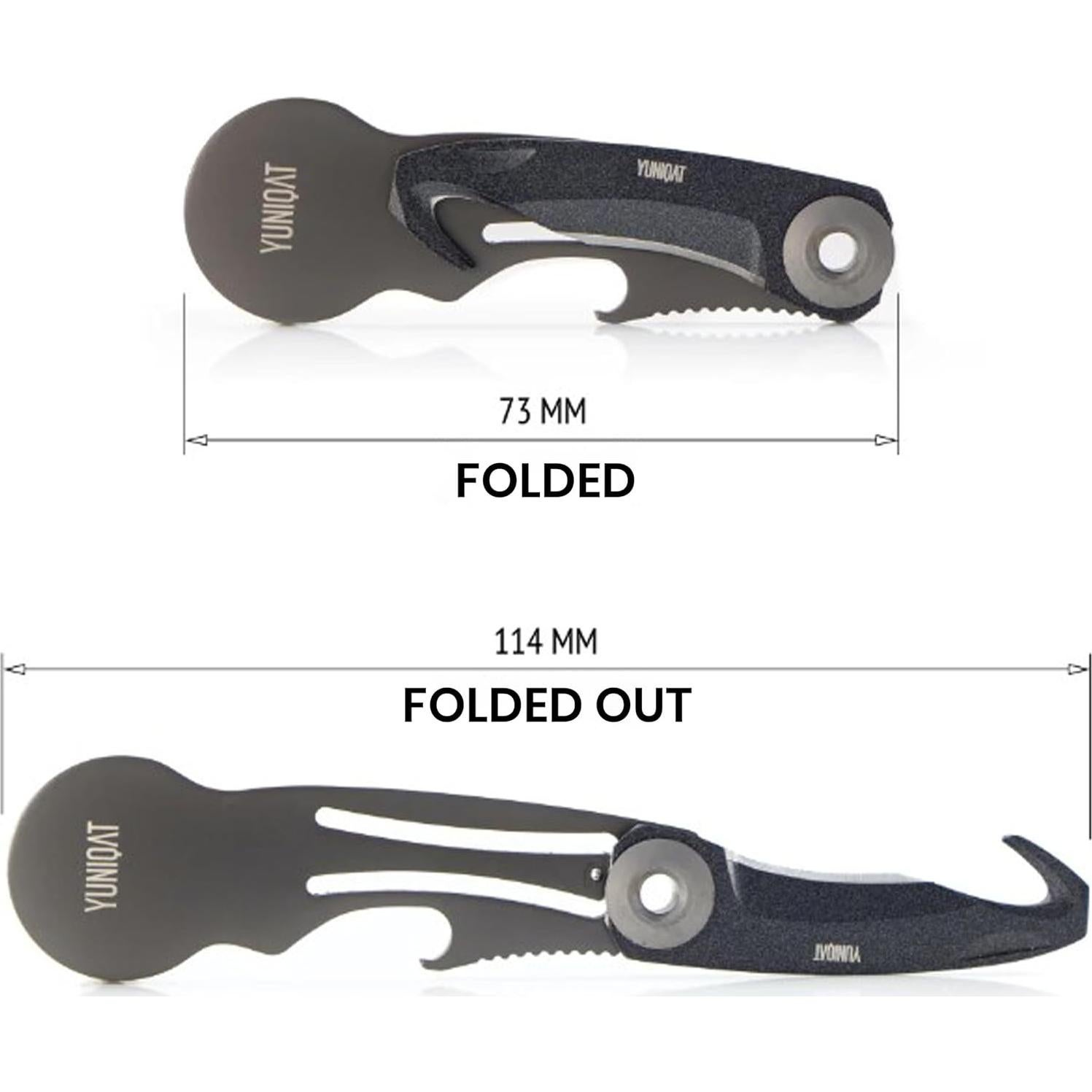 Multiherramienta de Llavero 4 en 1 SOCRATES - Acero Inoxidable