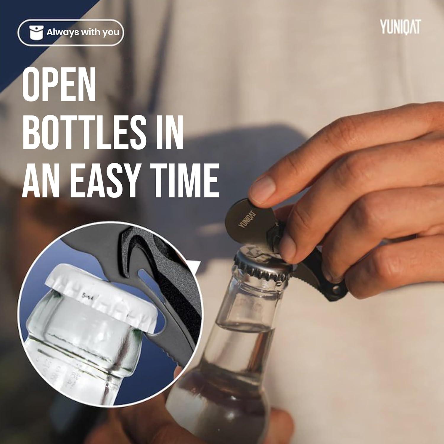 Multiherramienta de Llavero 4 en 1 SOCRATES - Acero Inoxidable