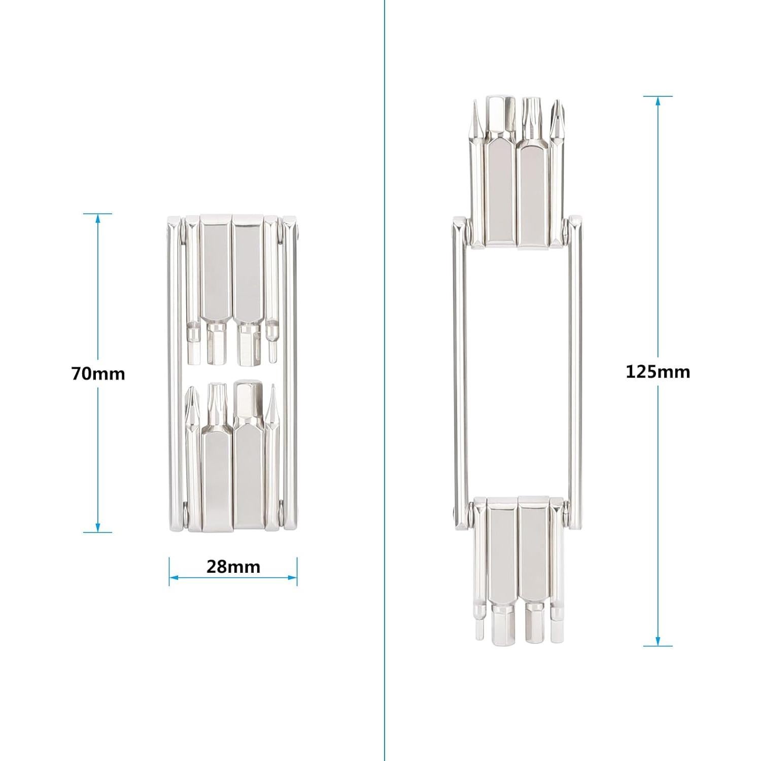 Herramienta Multiuso CAMVATE 8 en 1 Acero Inoxidable 79g