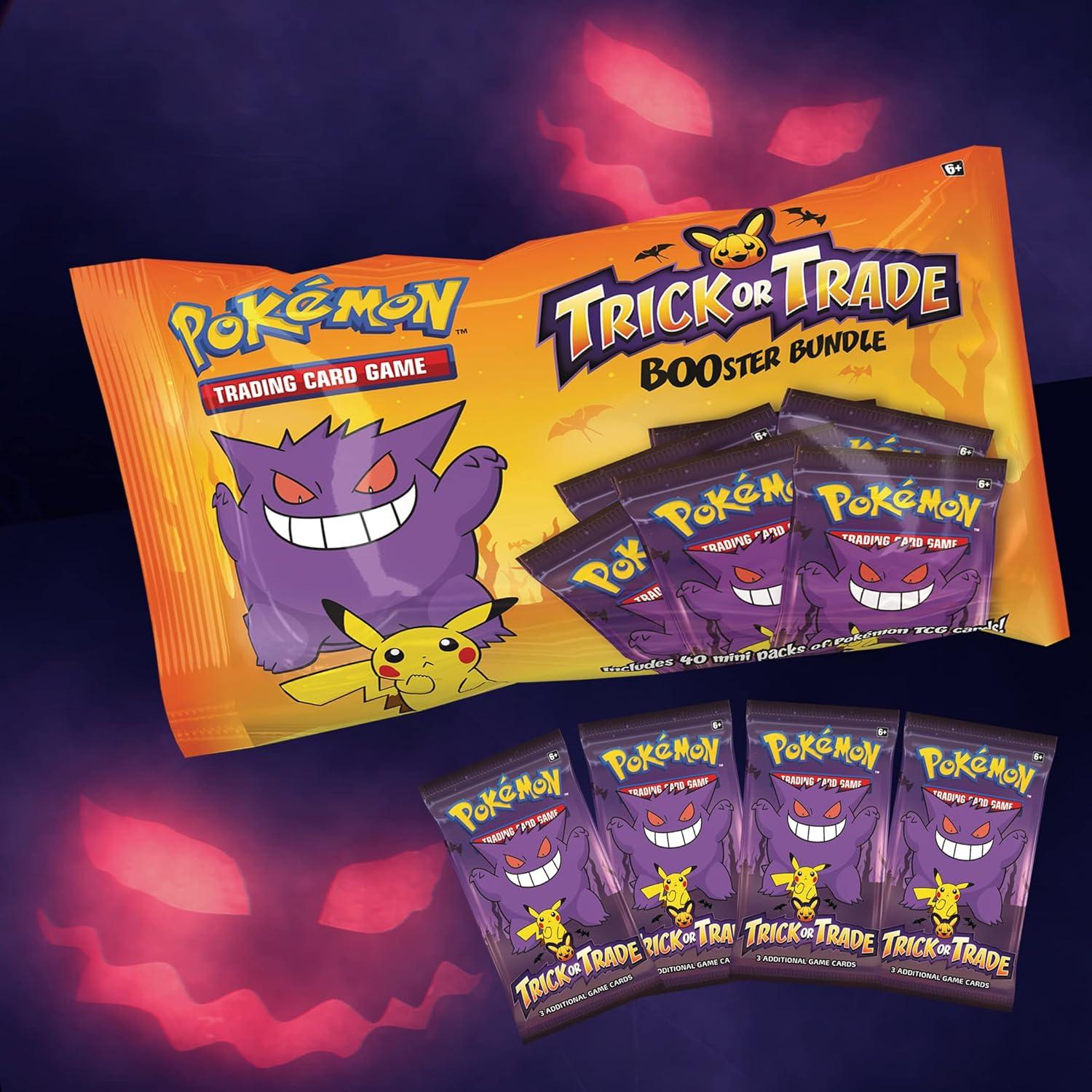 Cartas de Pokémon Halloween Trick or Trade - Paquete de Refuerzo 40 Mini Cartas