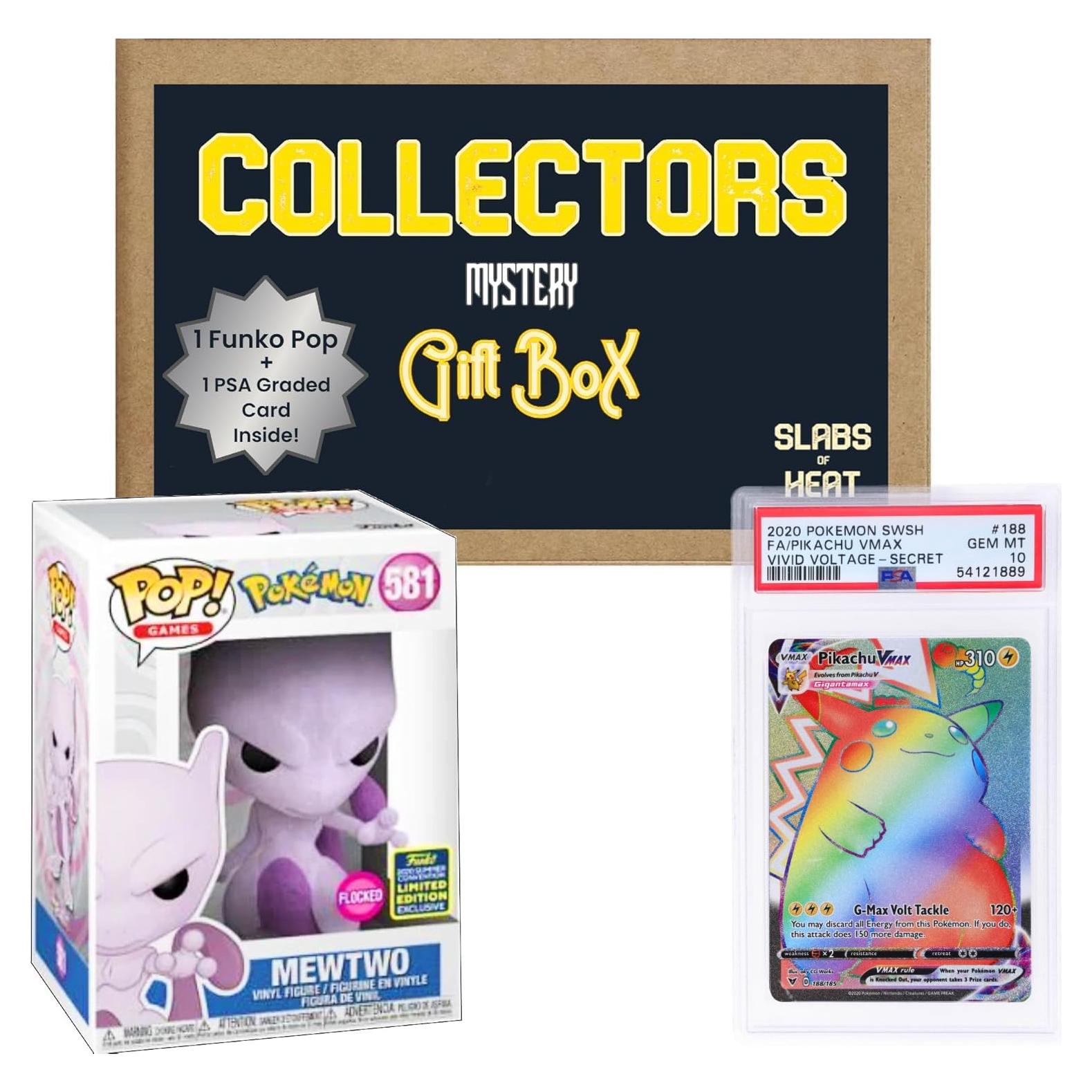 Caja de Regalo Misteriosa Coleccionista Funko Pop y Tarjeta PSA
