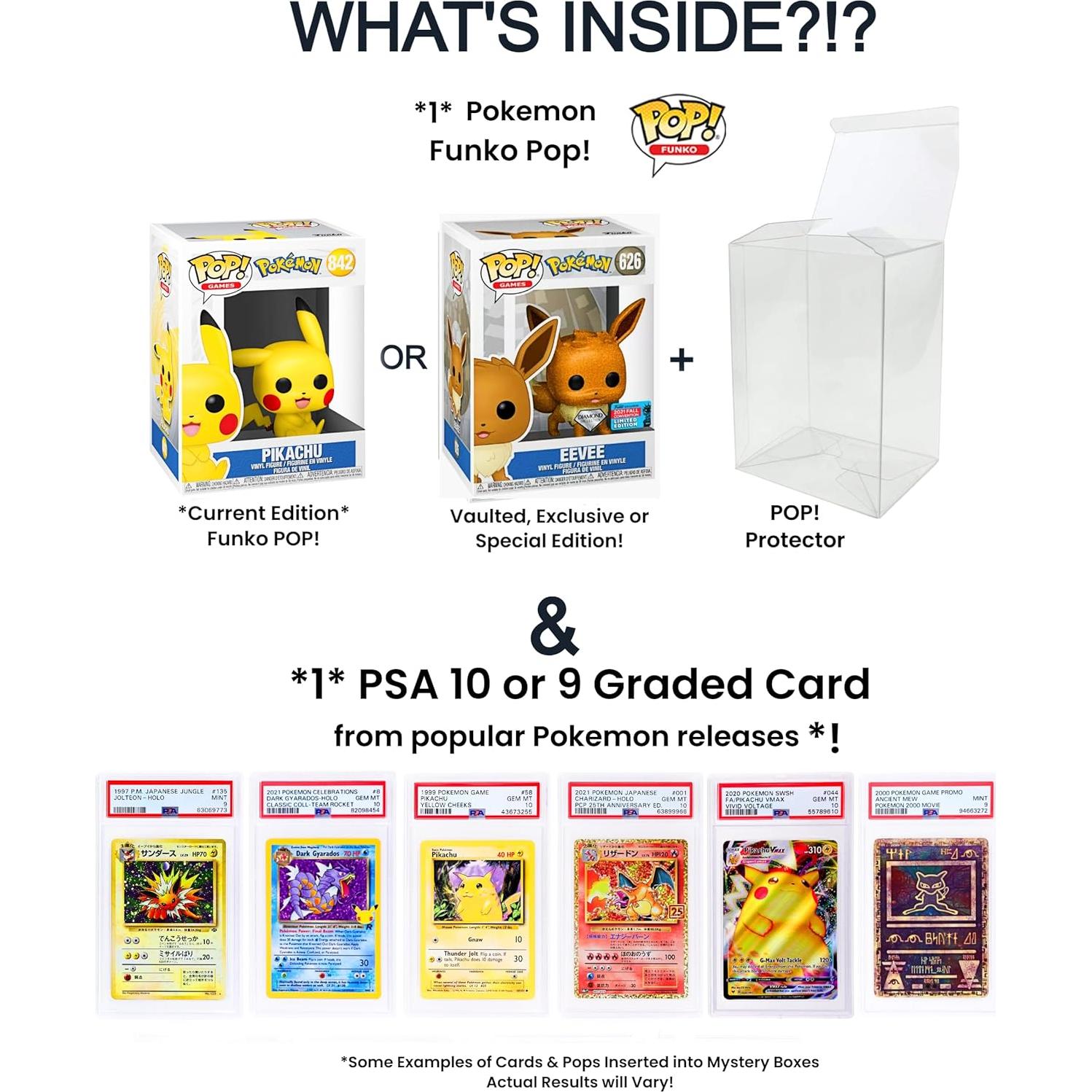 Caja de Regalo Misteriosa Coleccionista Funko Pop y Tarjeta PSA