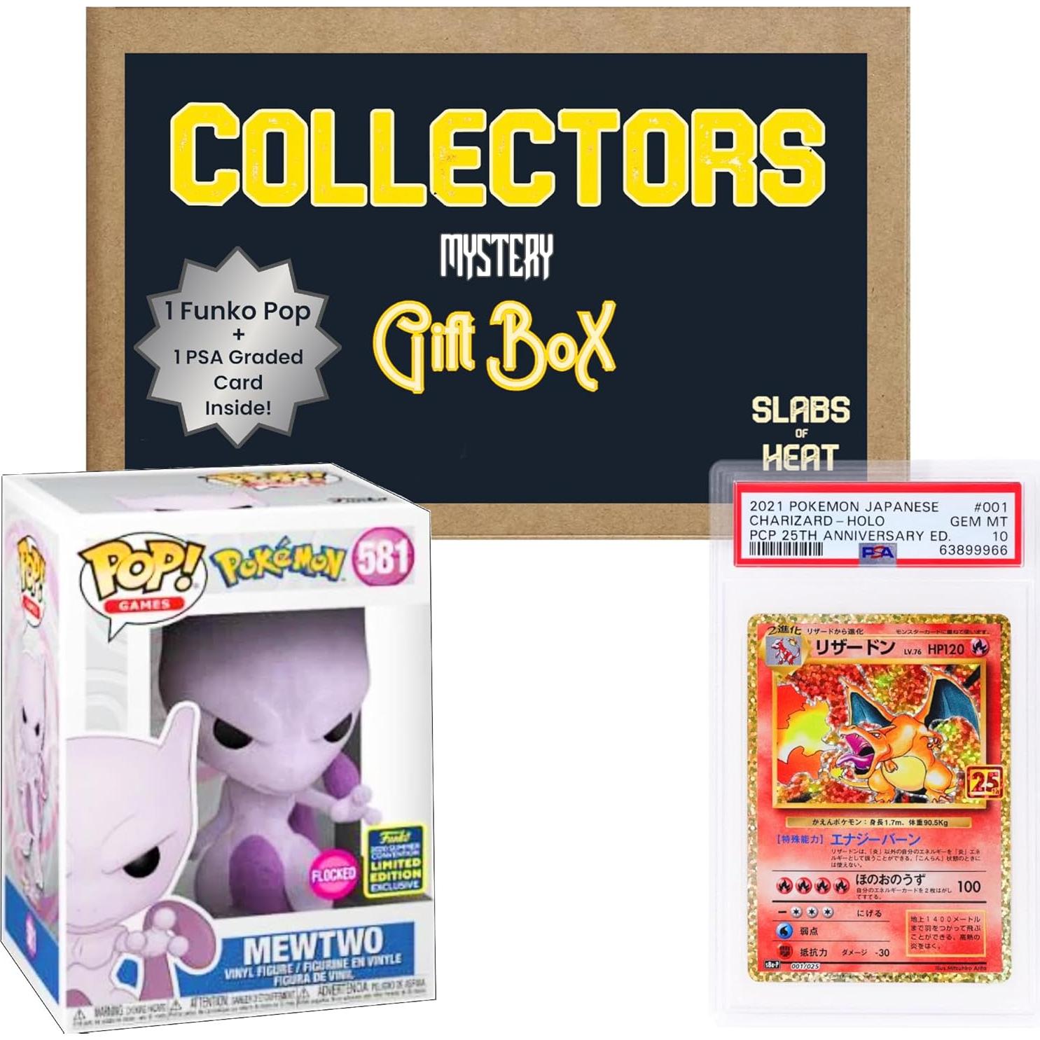 Caja de Regalo Misteriosa Coleccionista Funko Pop y Tarjeta PSA