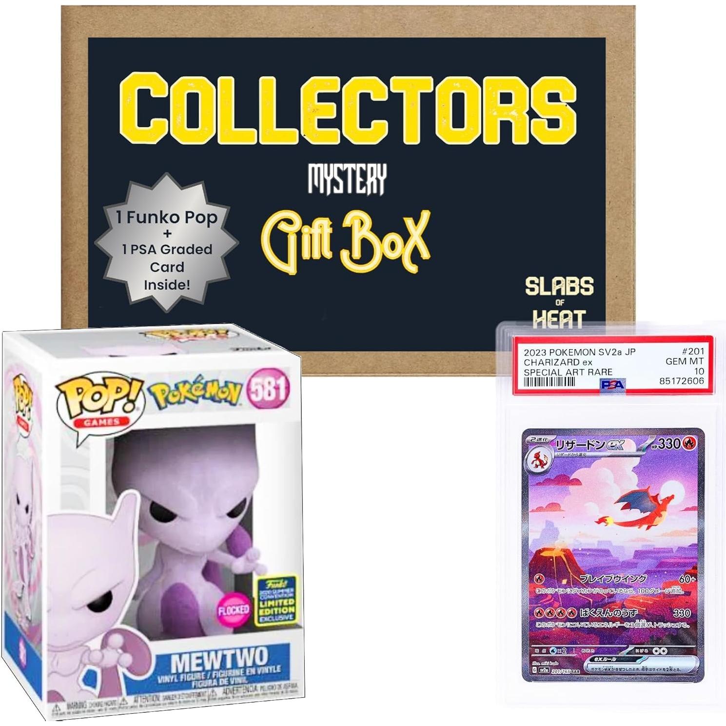 Caja de Regalo Misteriosa Coleccionista Funko Pop y Tarjeta PSA