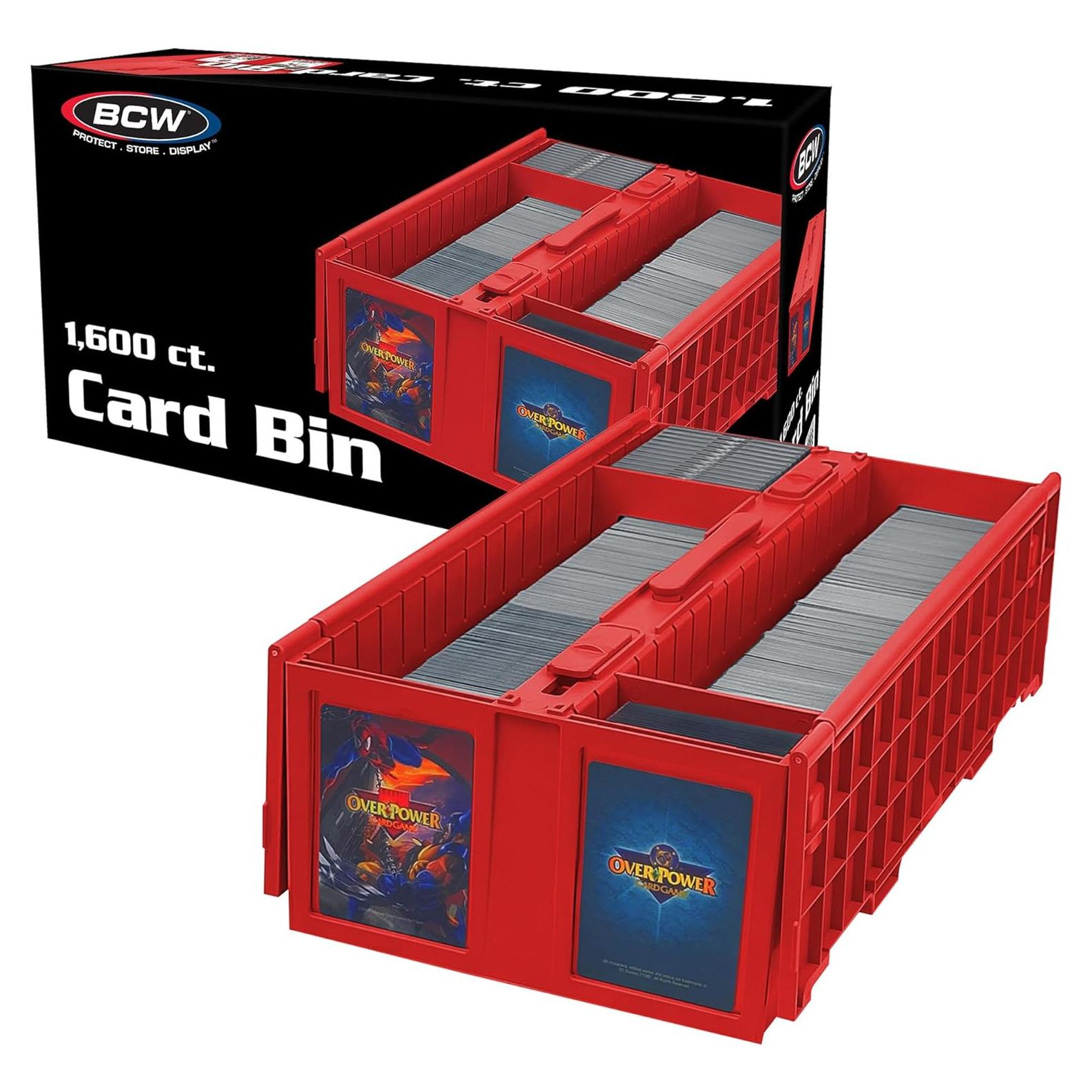 Caja de Cartas BCW Roja - Almacenamiento para 1600 Cartas