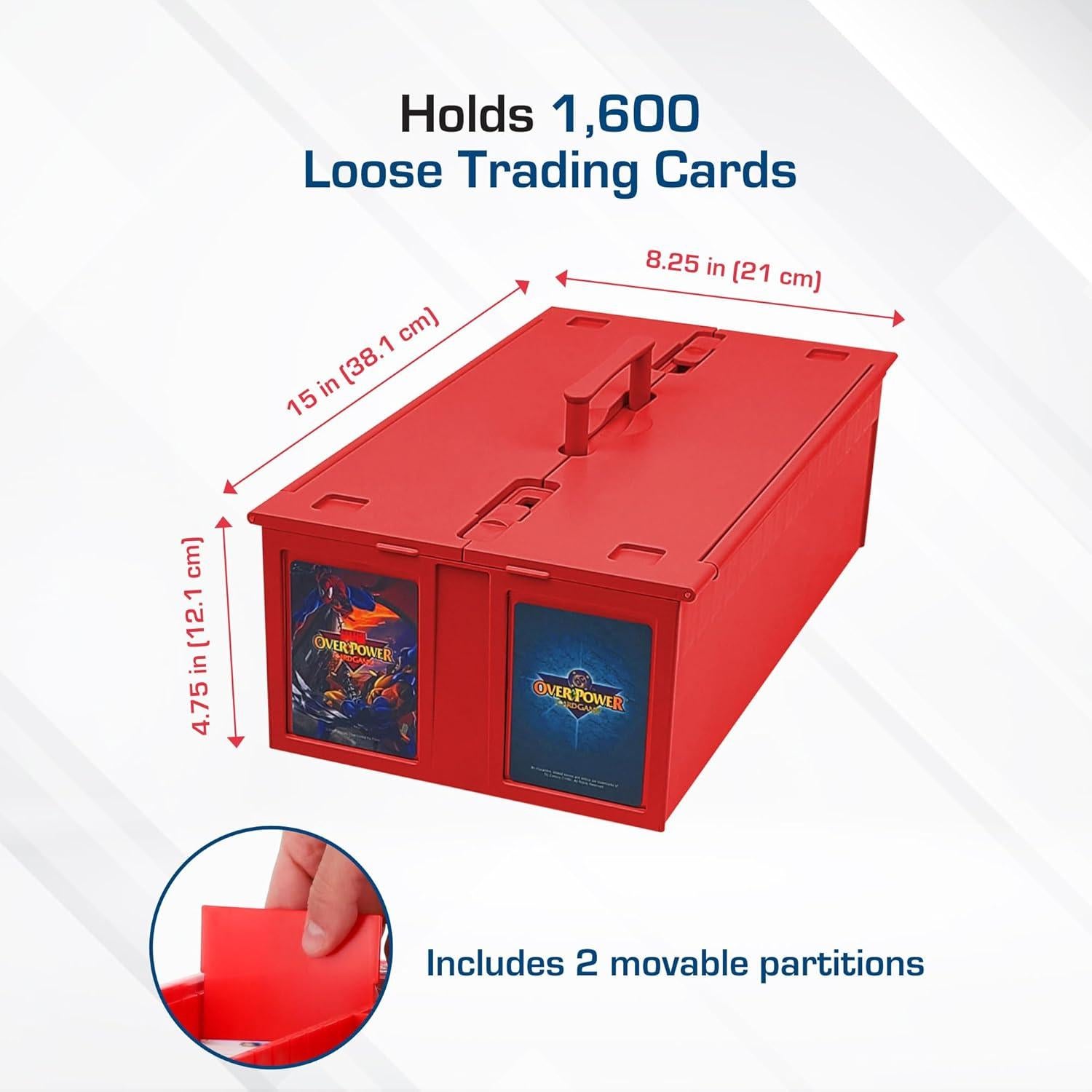 Caja de Cartas BCW Roja - Almacenamiento para 1600 Cartas