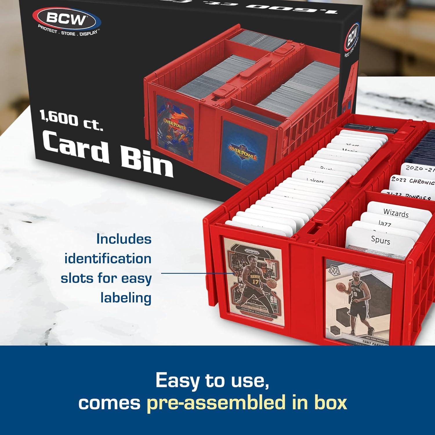 Caja de Cartas BCW Roja - Almacenamiento para 1600 Cartas