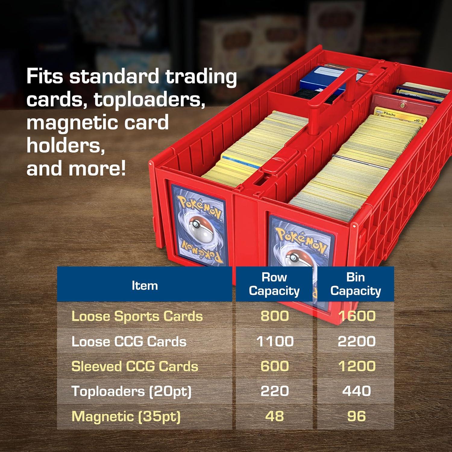 Caja de Cartas BCW Roja - Almacenamiento para 1600 Cartas