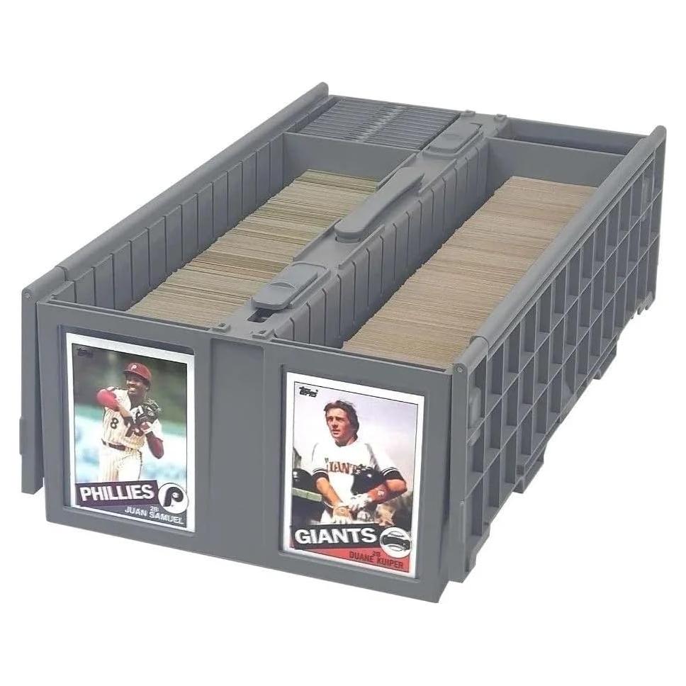 Caja de Cartas Coleccionables BCW Gris - Almacenamiento 1600 Cartas