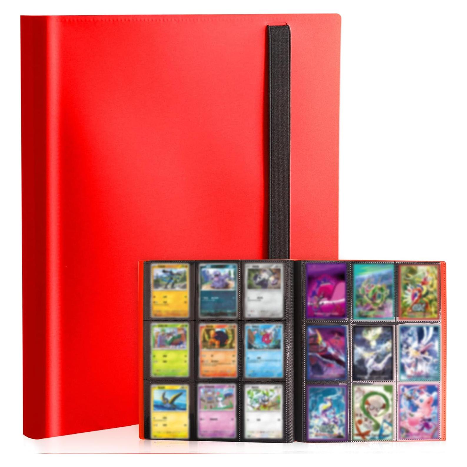 Carpeta de Tarjetas Coleccionables SRISE 20 Páginas 360 Tarjetas Rojo