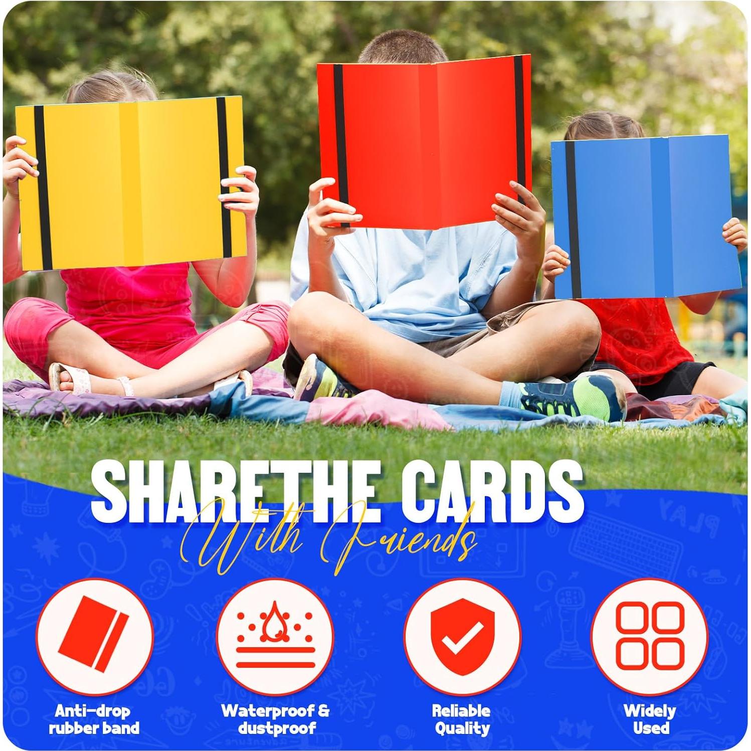 Carpeta de Tarjetas Coleccionables SRISE 20 Páginas 360 Tarjetas Rojo