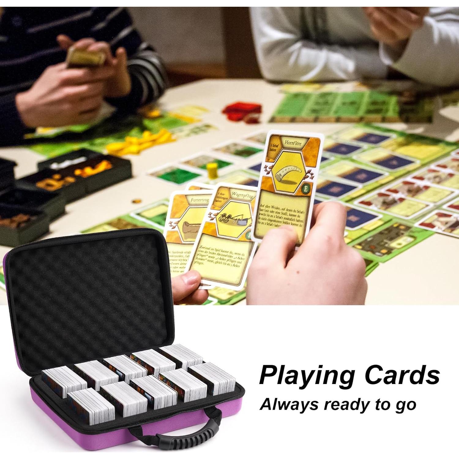 Estuche para cartas Wevbsiy 2200+ cartas púrpura