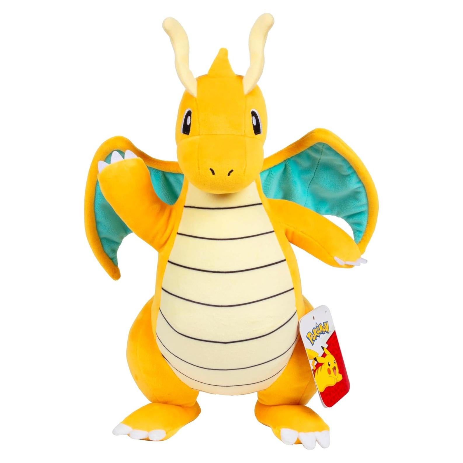 Peluche Pokémon Dragonite 30 cm - Licencia Oficial Jazwares