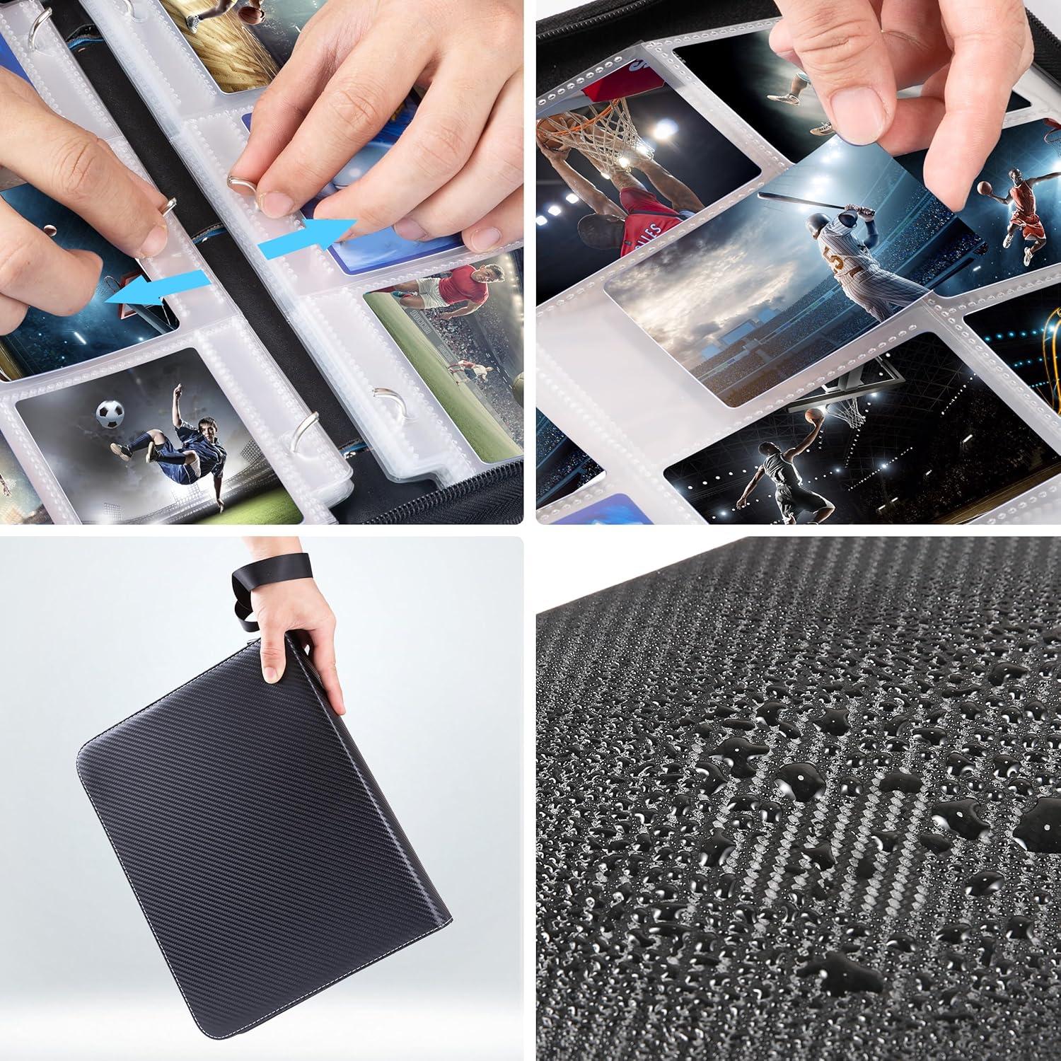 Carpeta de Cartas WOT I 900 Bolsillos Doble Cara Negra