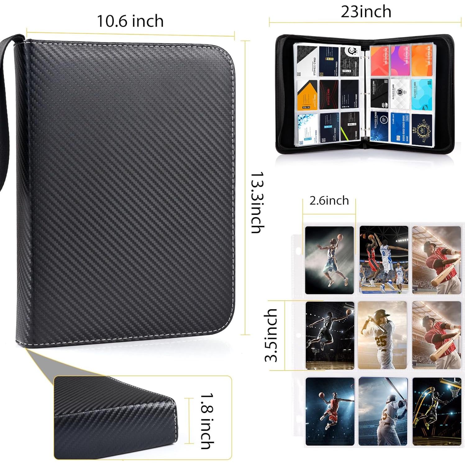 Carpeta de Cartas WOT I 900 Bolsillos Doble Cara Negra