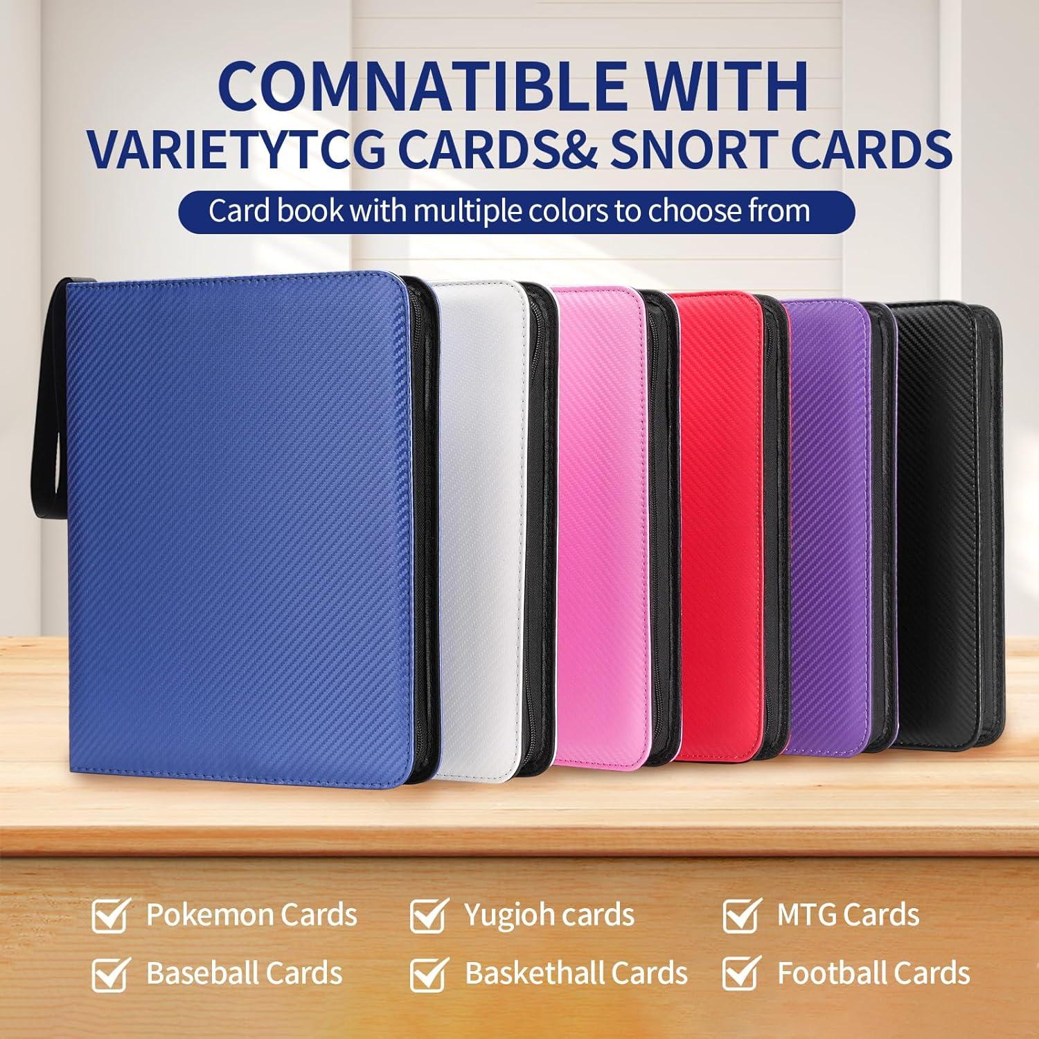 Carpeta de Cartas KuBeiBear 9 Bolsillos Negra 720 Capacidad